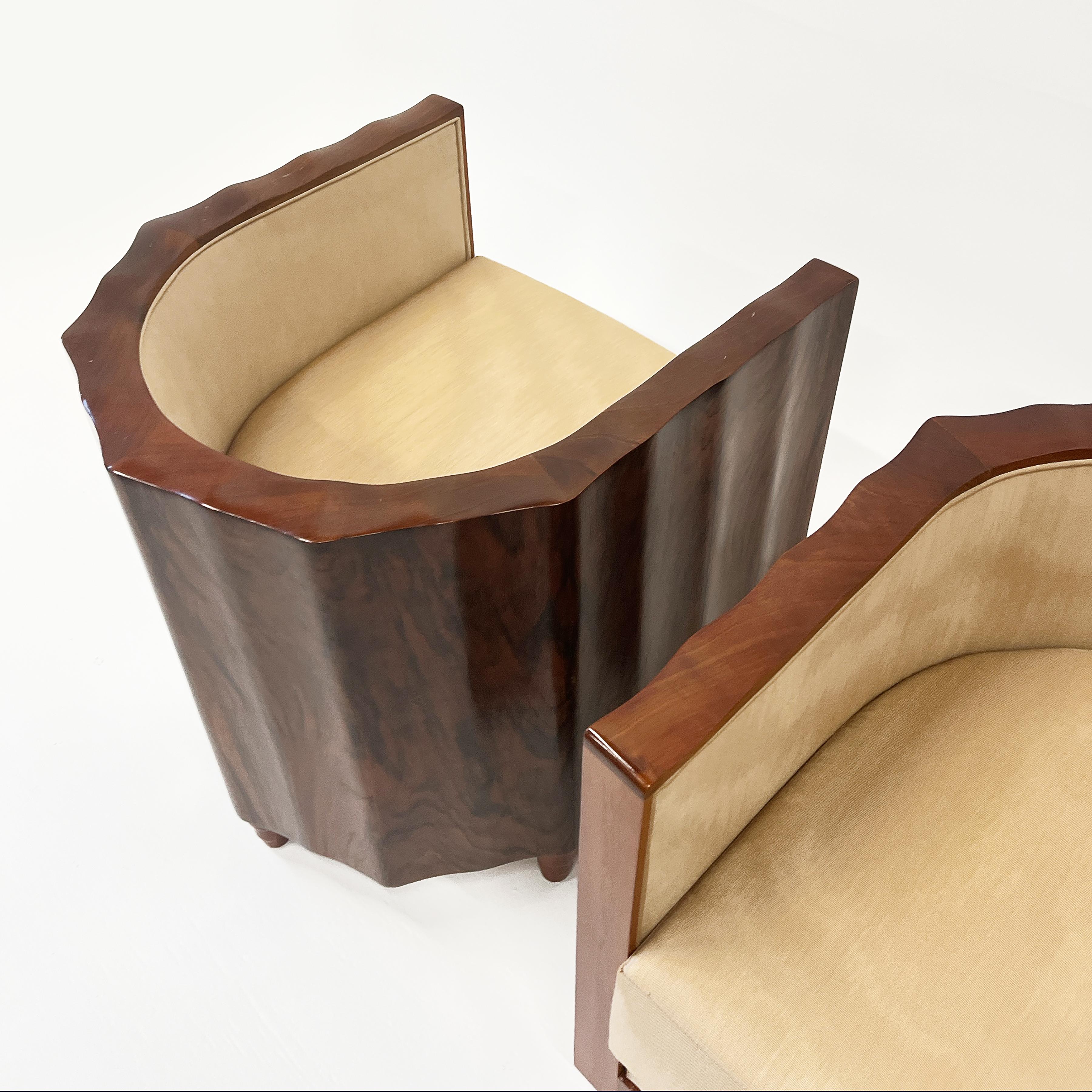 Art Deco Club Chairs, Austria 1930s For Sale 2