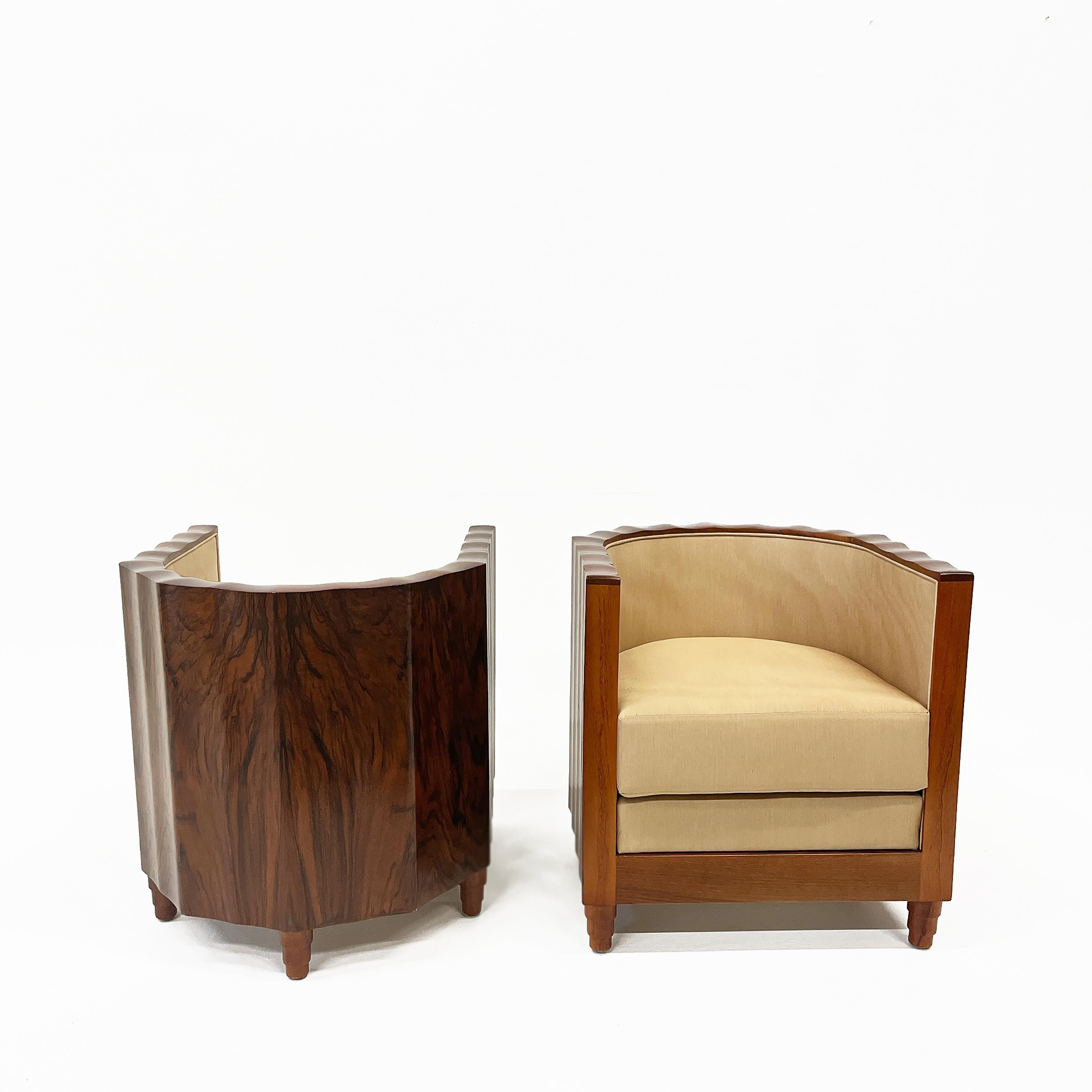 Art Deco Club Chairs, Austria 1930s For Sale 3