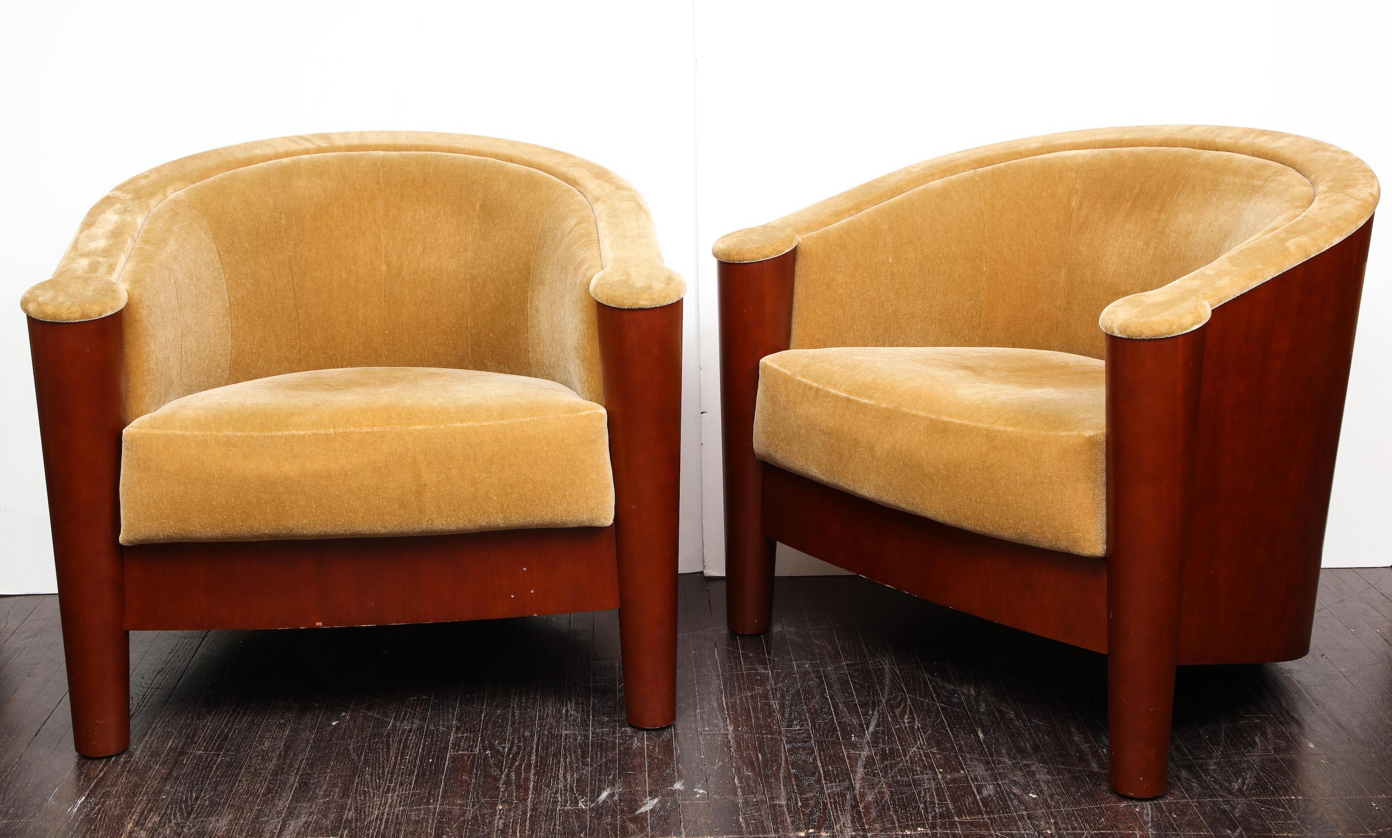 Pair of Art Deco Club Chairs (Art déco)