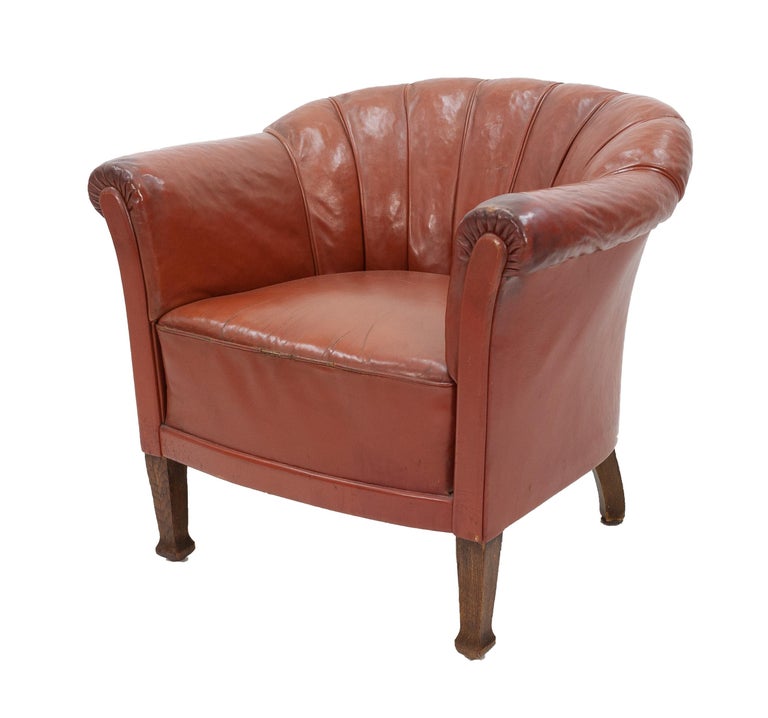 Art Deco Club Lounge Chair For Sale at 1stDibs