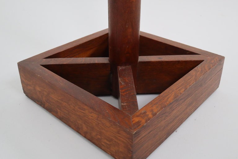 Art Deco Coat Hangers in Oak and Brass, Germany, 1930 For Sale at 1stDibs