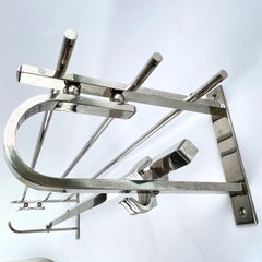 Art Deco Coat Rack Chrome Bauhaus Modernist, 1930s