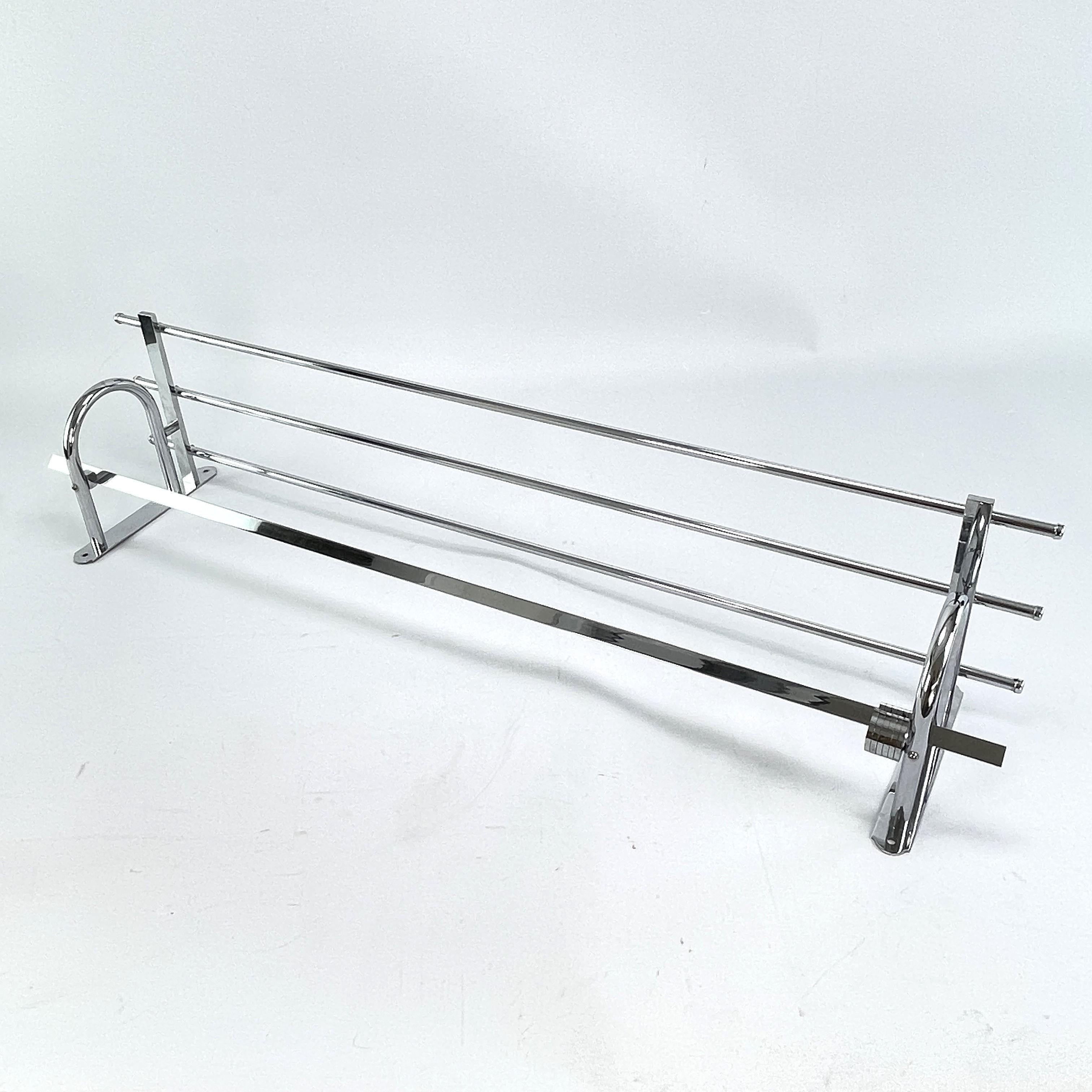 Art Deco Coat Rack Chrome Bauhaus Modernist, 1930s In Good Condition For Sale In Bingen am Rhein, RP