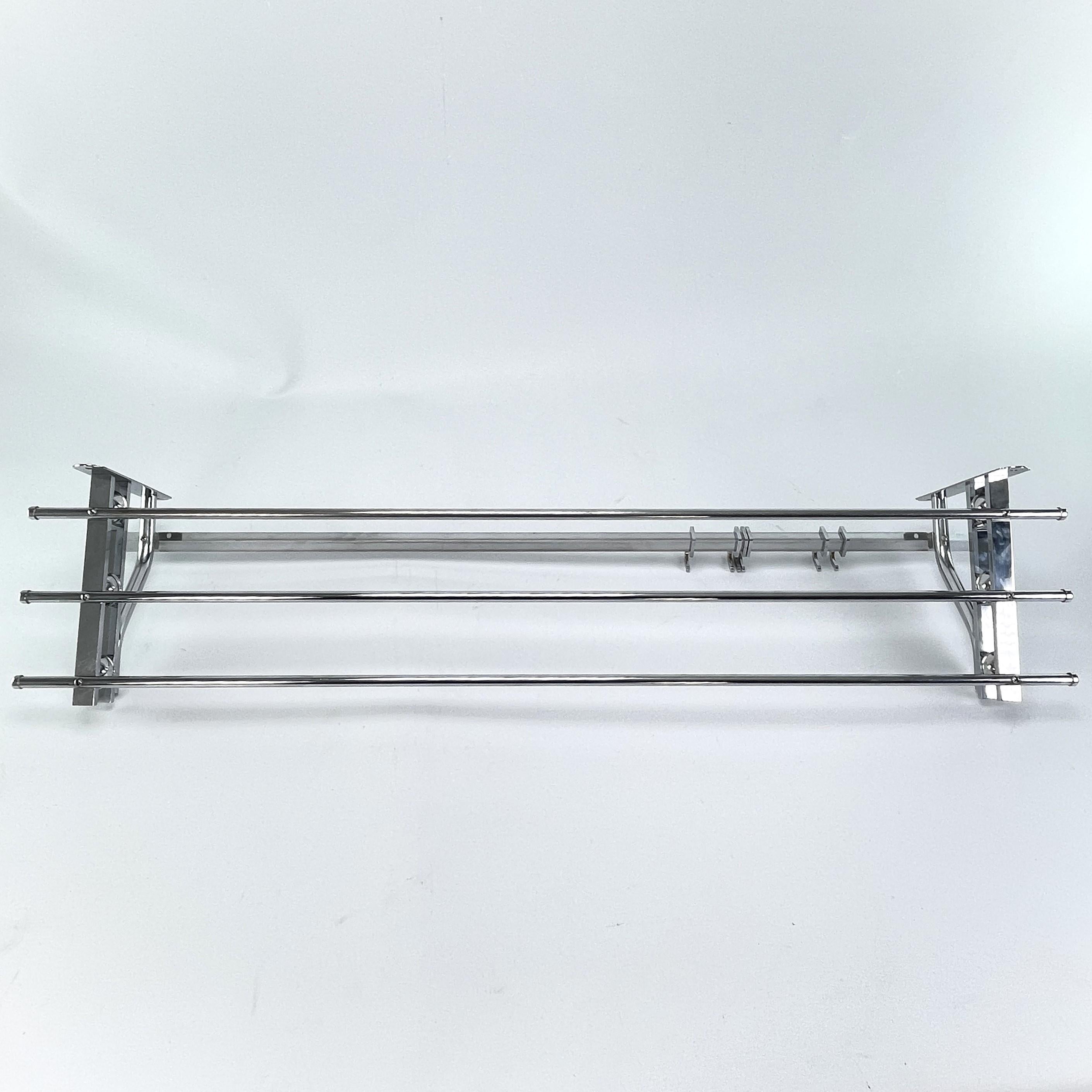 20th Century Art Deco Coat Rack Chrome Bauhaus Modernist, 1930s For Sale