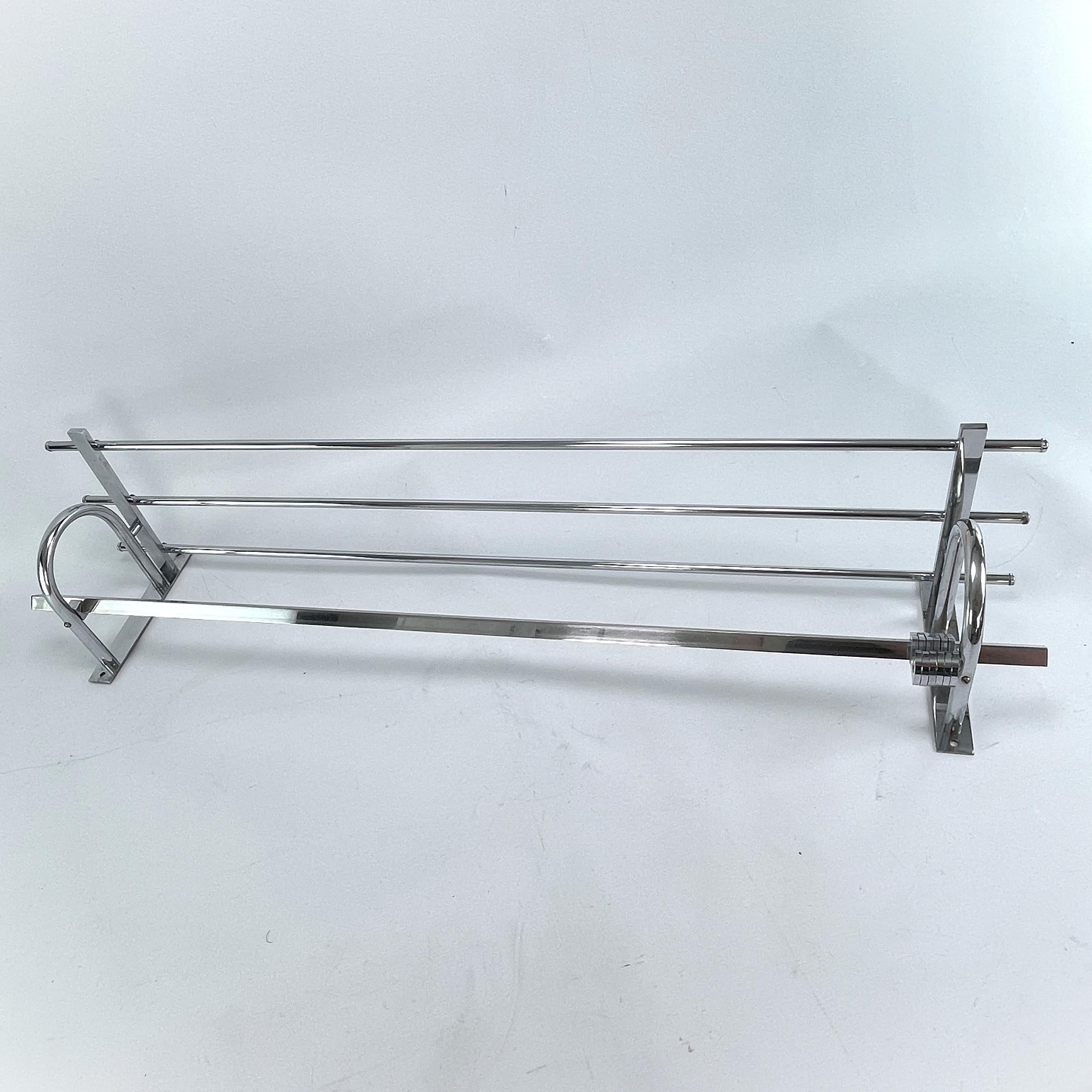 20th Century Art Deco Coat Rack Chrome Bauhaus Modernist, 1930s For Sale