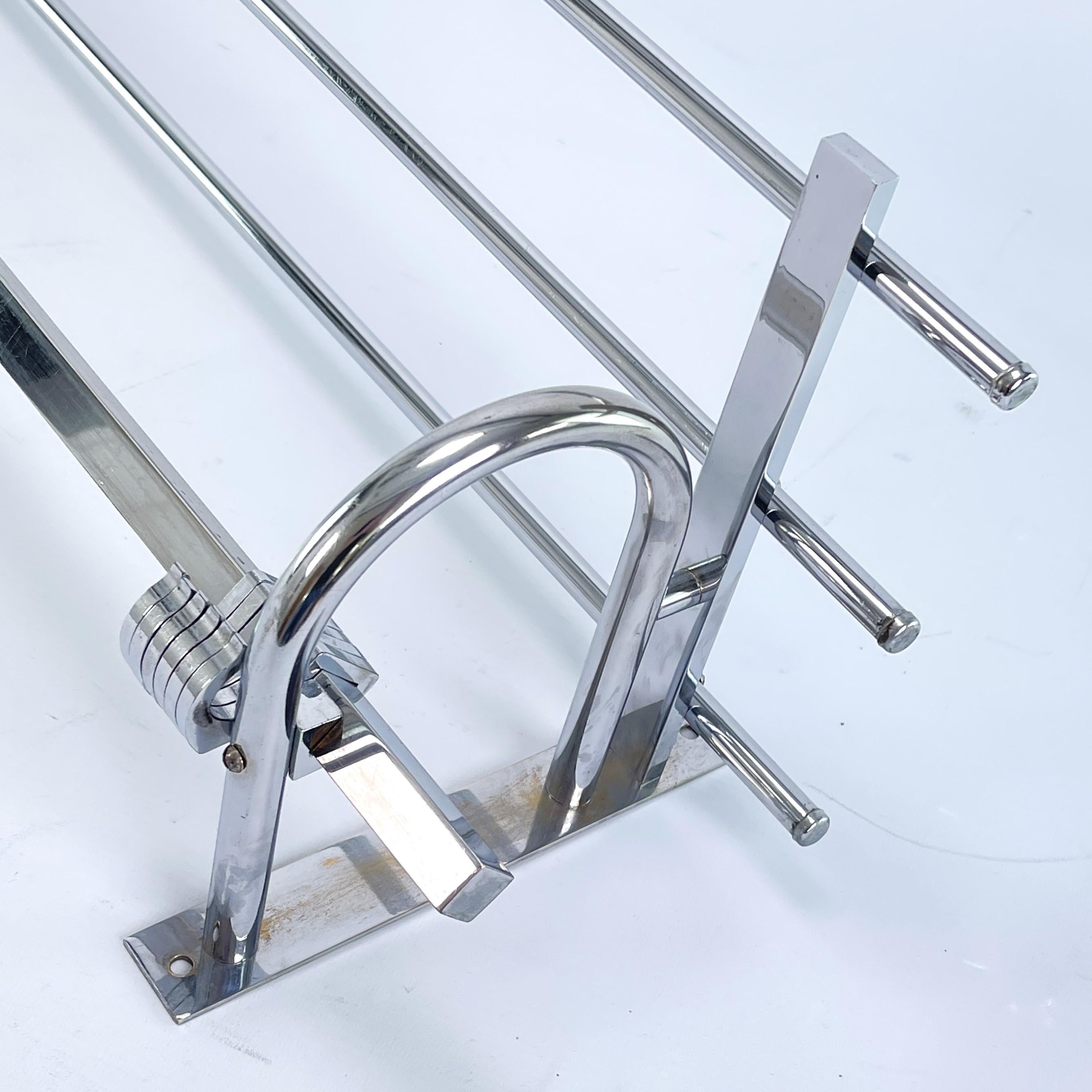 Art Deco Coat Rack Chrome Bauhaus Modernist, 1930s For Sale 1