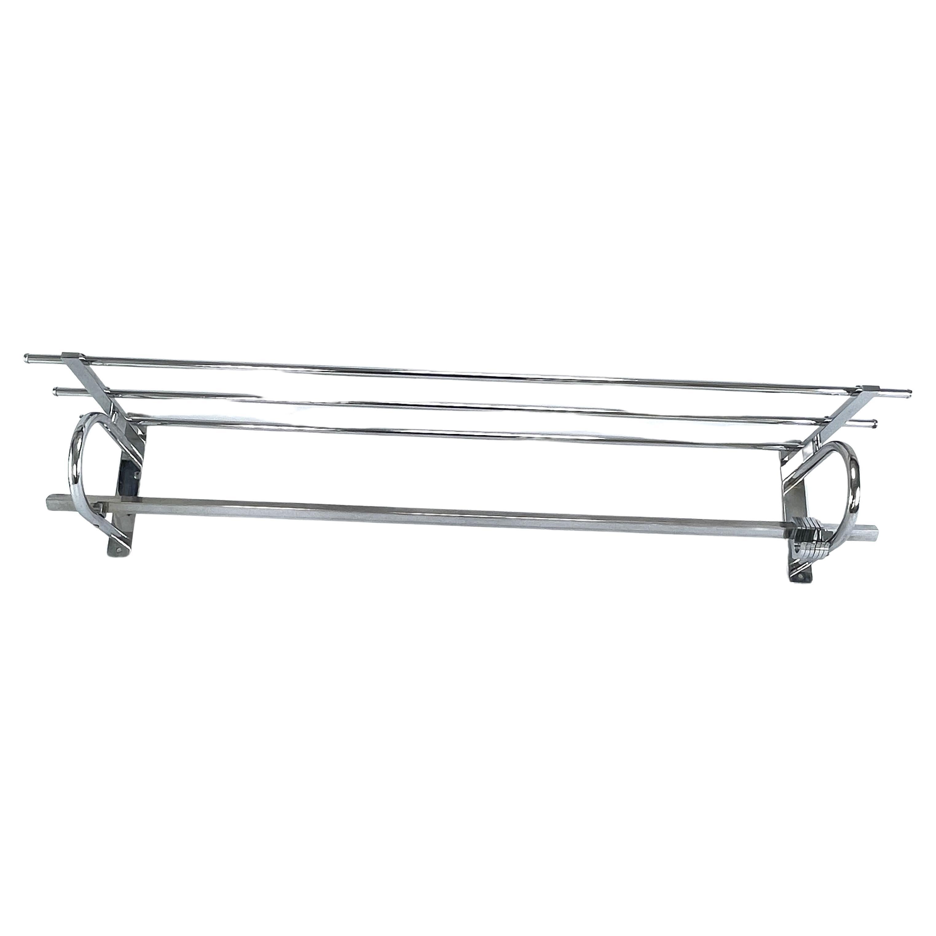 Art Deco Coat Rack Chrome Bauhaus Modernist, 1930s