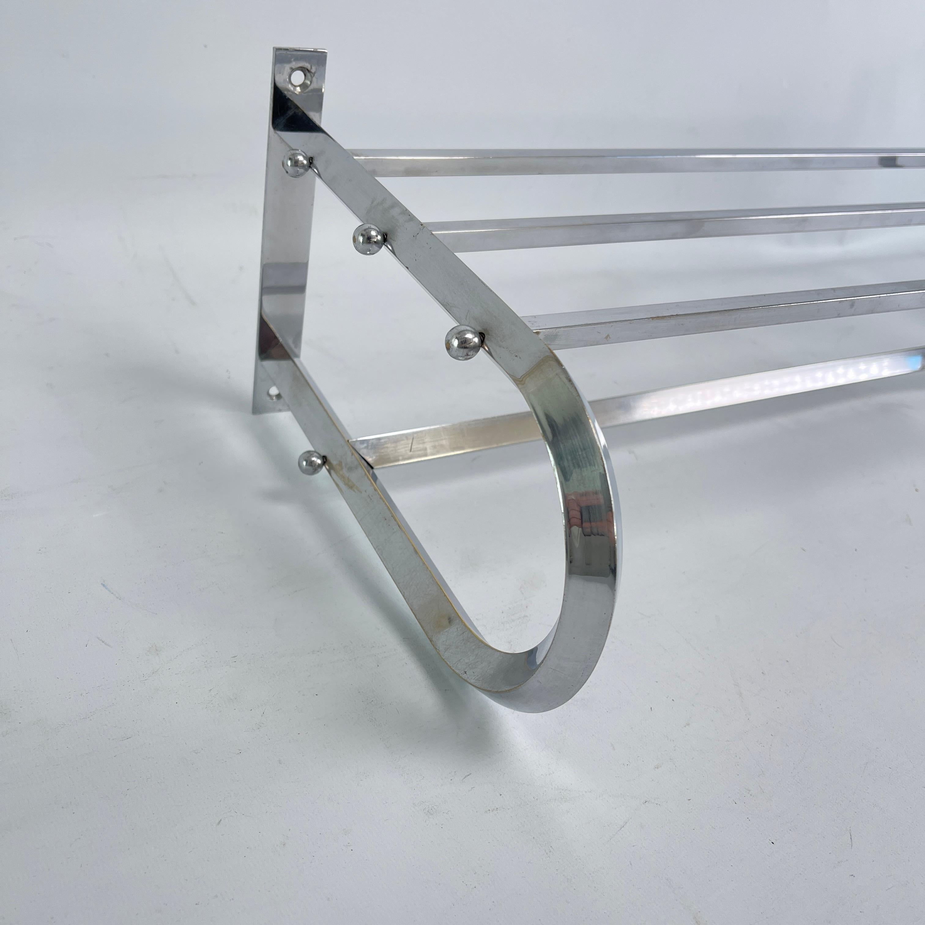 Art Deco Garderobenständer Chrom Bauhaus Modernist, 1940er Jahre (Metall) im Angebot