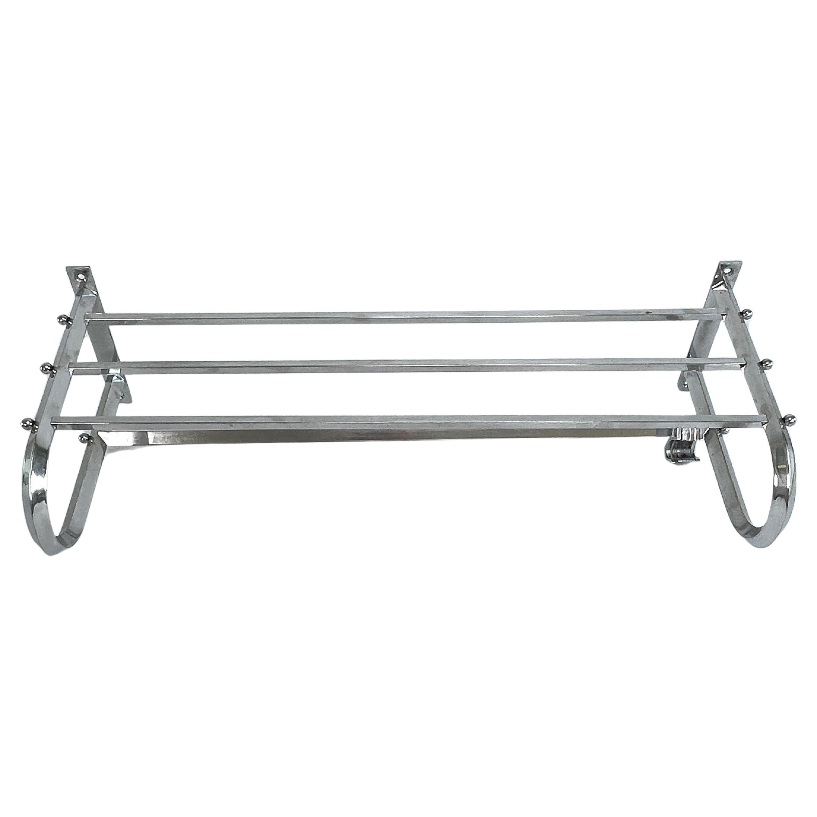 Art Deco Coat Rack Chrome Bauhaus Modernist, 1940s