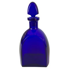 Antique Art Deco Cobalt Blue Decanter