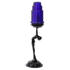 Art Deco Cobalt Blue Glass
Black Enamel Nude Sculpture Table Lamp signed Nuart Art Deco Cobalt Blue Glass
Black Enamel Nude Sculpture Table Lamp signed Nuart