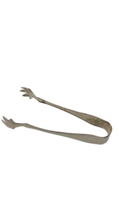 Art Deco Cobalt Blue Glass Ice Bucket with a Hammered Handle