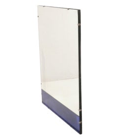 Art Deco Cobalt Blue Mirror 38" x 30" Circa 1930s