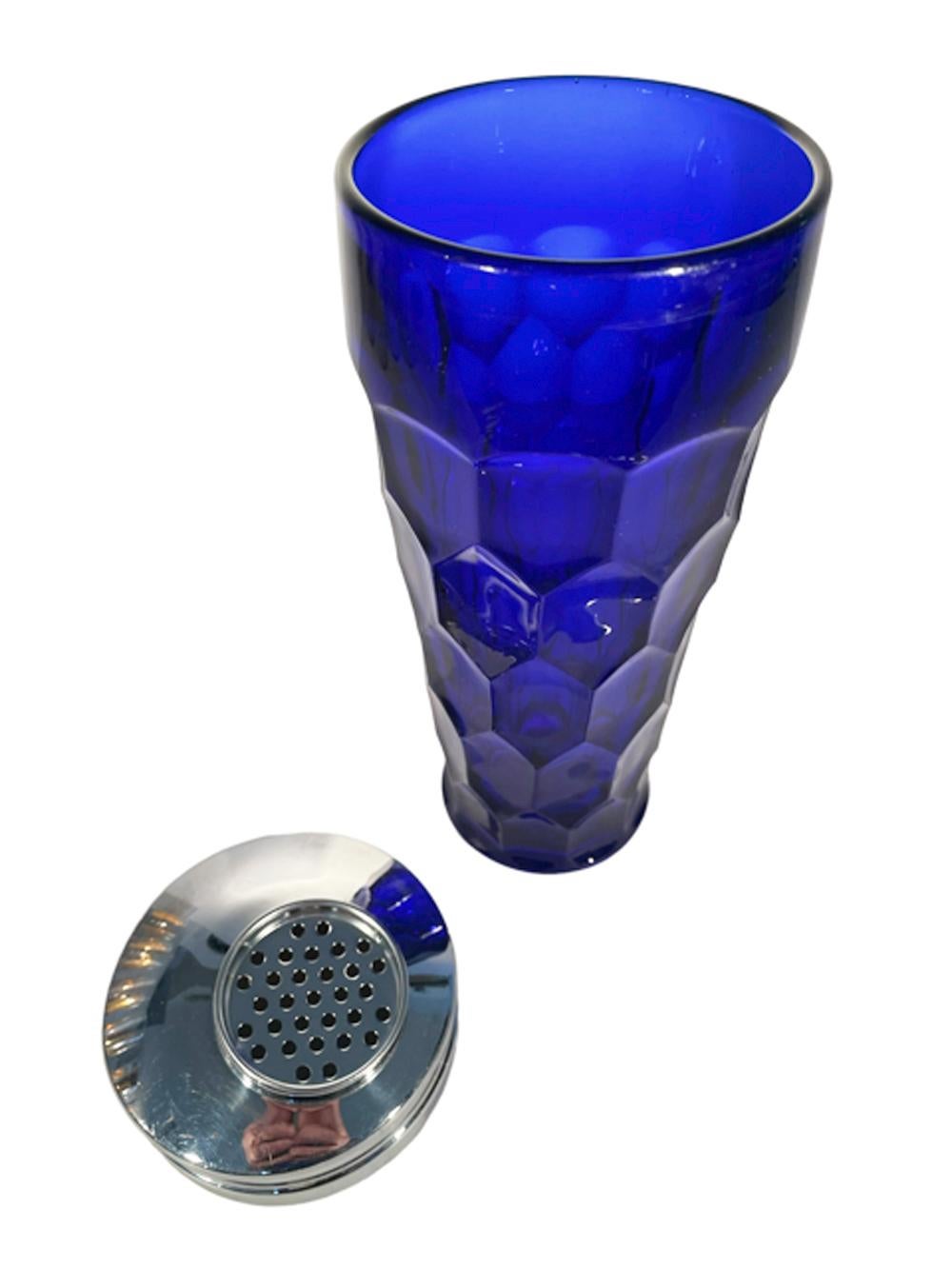 Art Deco Cobalt Blue Shaker by Paden City Glass in the 