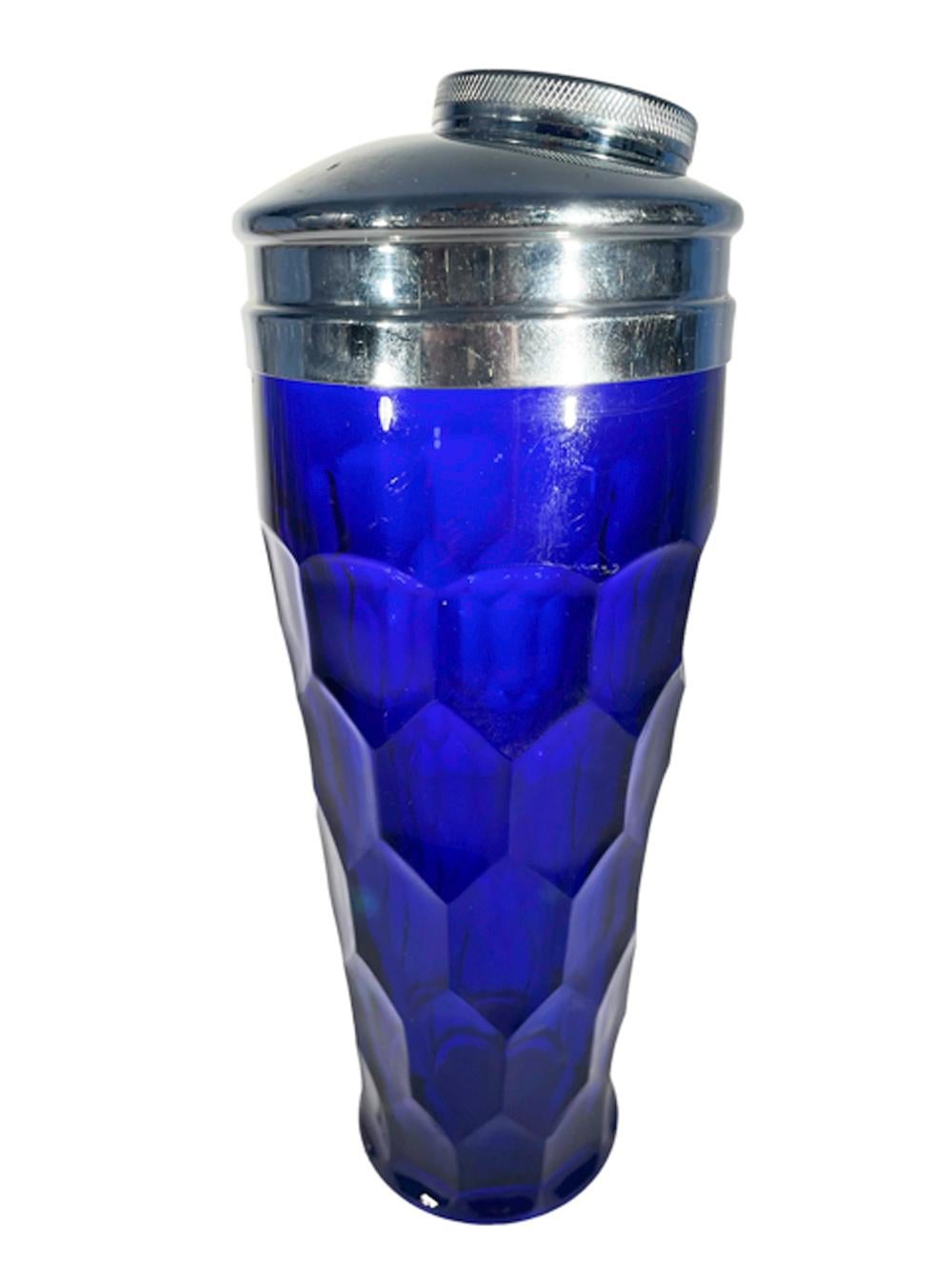 Art Deco Cobalt Blue Shaker by Paden City Glass in the 
