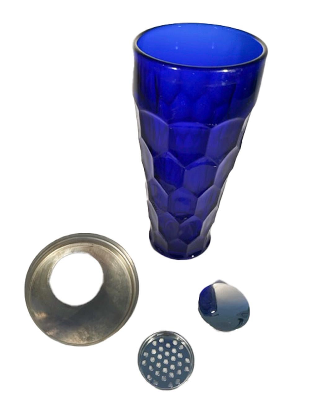 Art Deco Cobalt Blue Shaker by Paden City Glass in the 