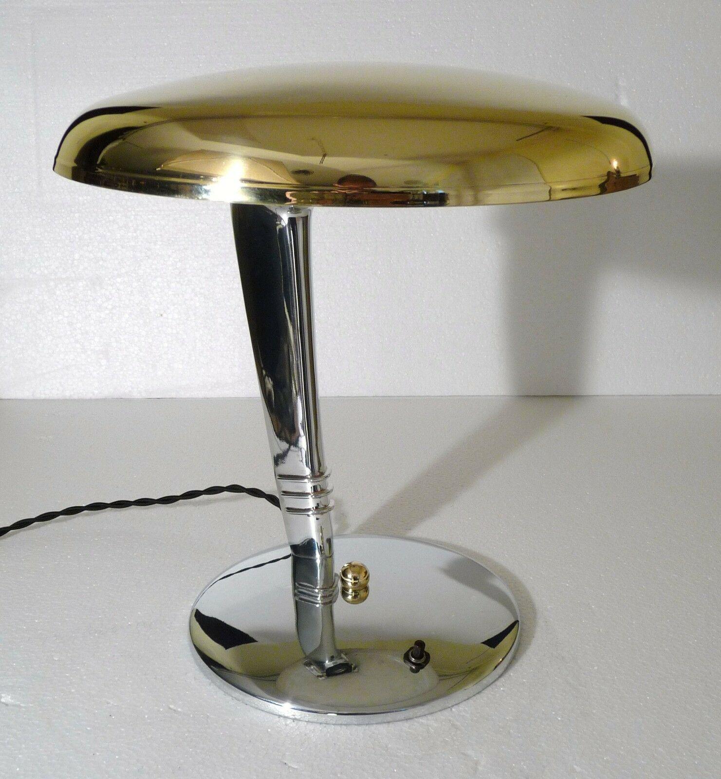 Art Deco Cobra Machine Age Lamp by Faries 1947 In Good Condition In Keego Harbor, MI