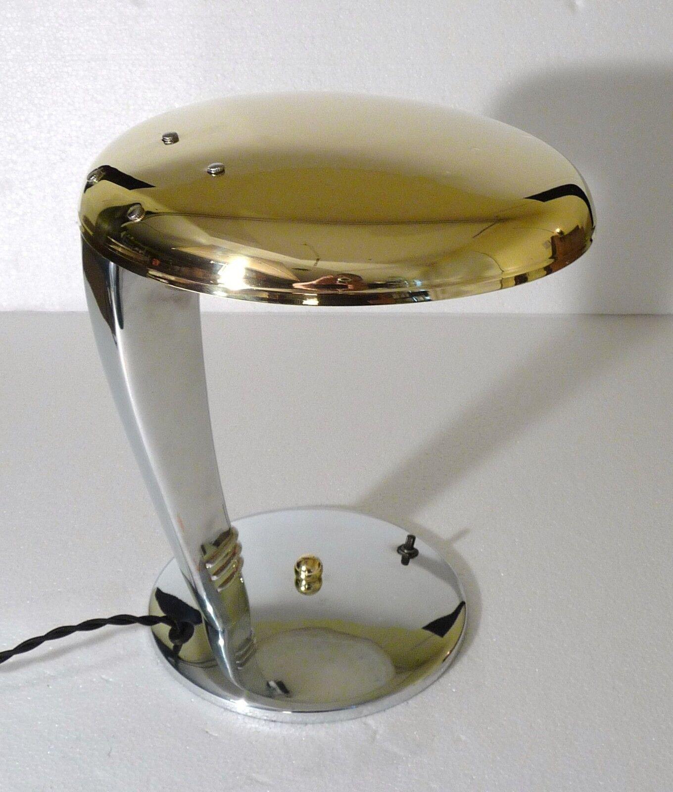Art Deco Cobra Machine Age Lamp by Faries 1947 1
