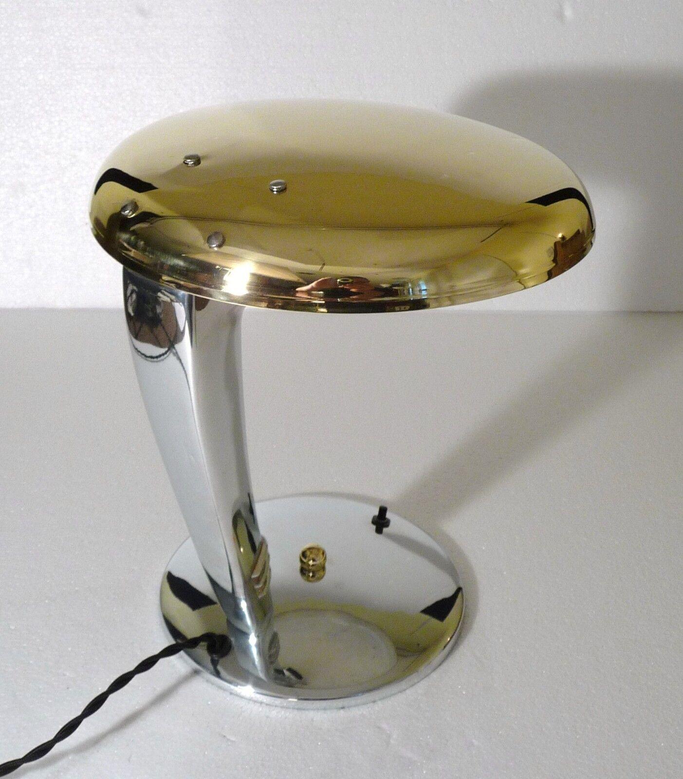 Art Deco Cobra Machine Age Lamp by Faries 1947 3