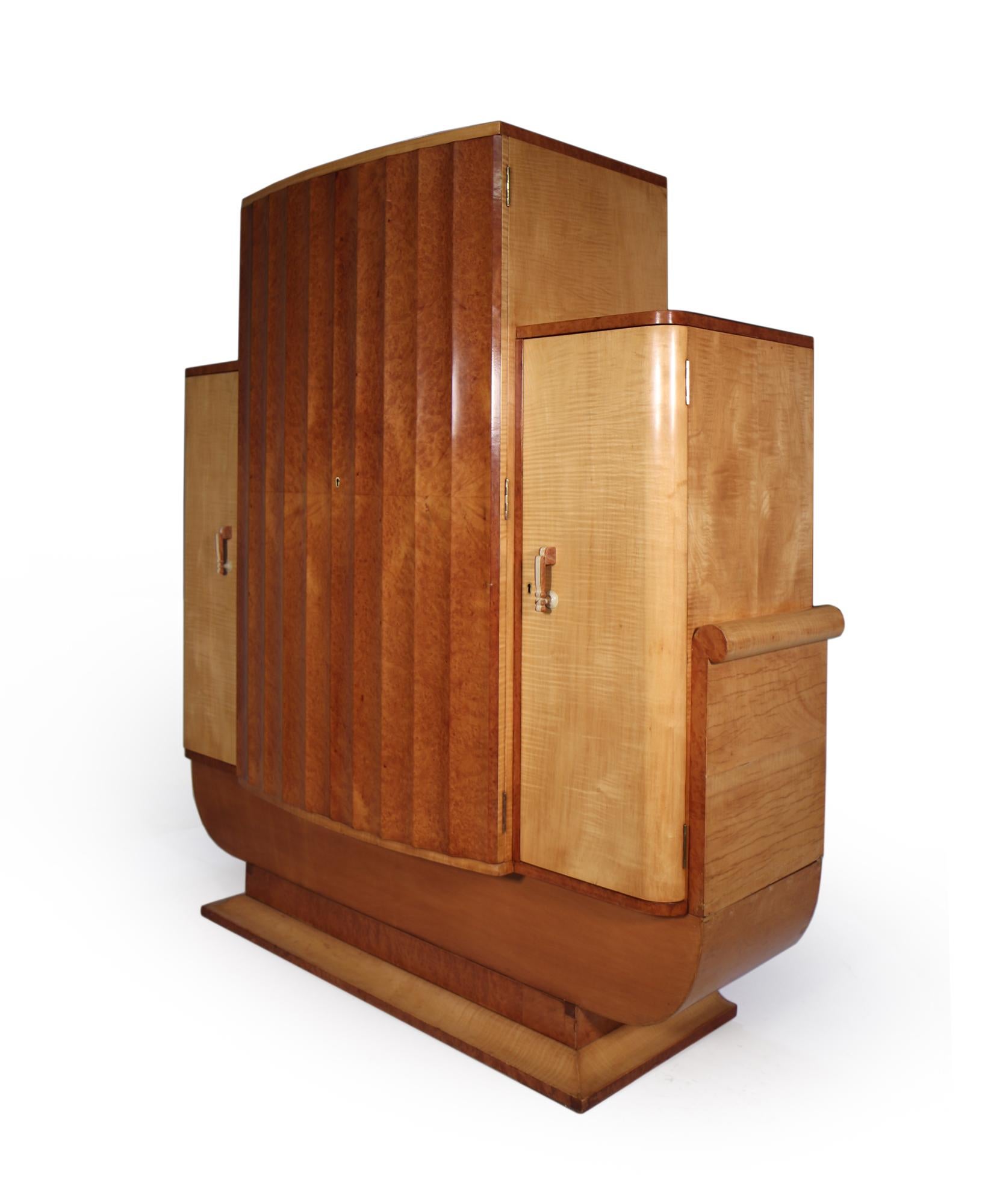 English Art Deco Cocktail Cabinet by Epstein