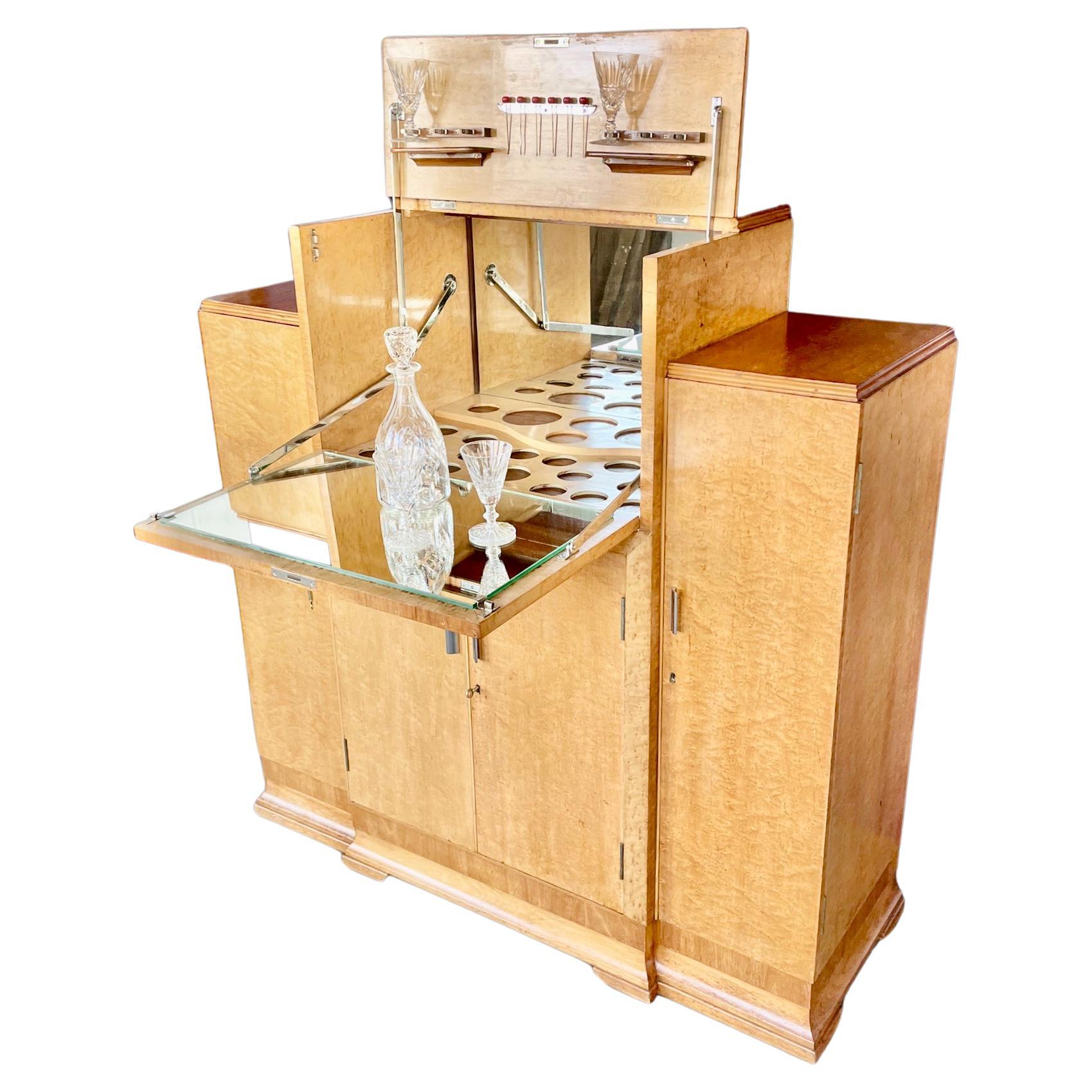 Art Deco Cocktail Cabinet by Harrods For Sale