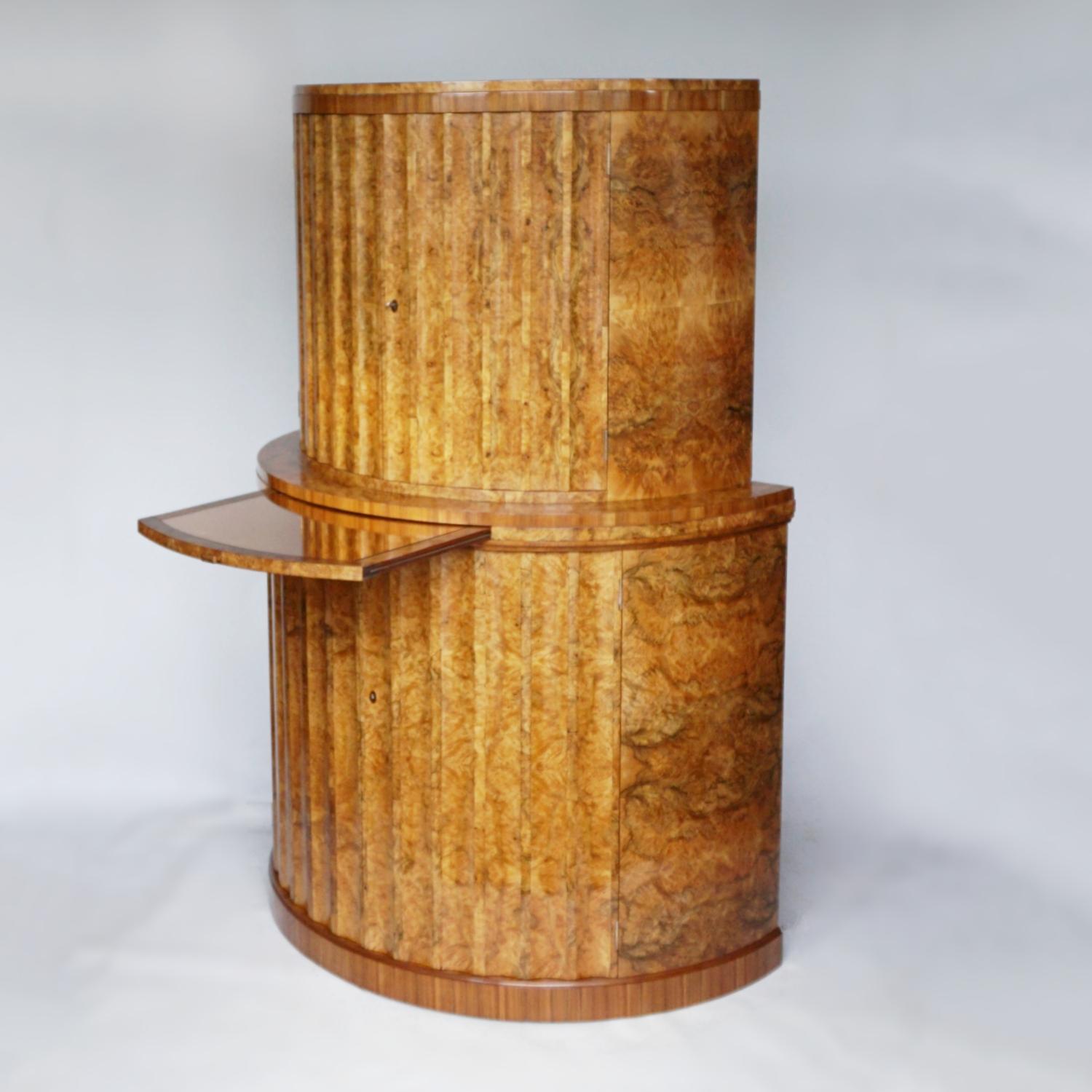 Art Deco Cocktail Cabinet by Harry & Lou Epstein English, Circa 1930 6