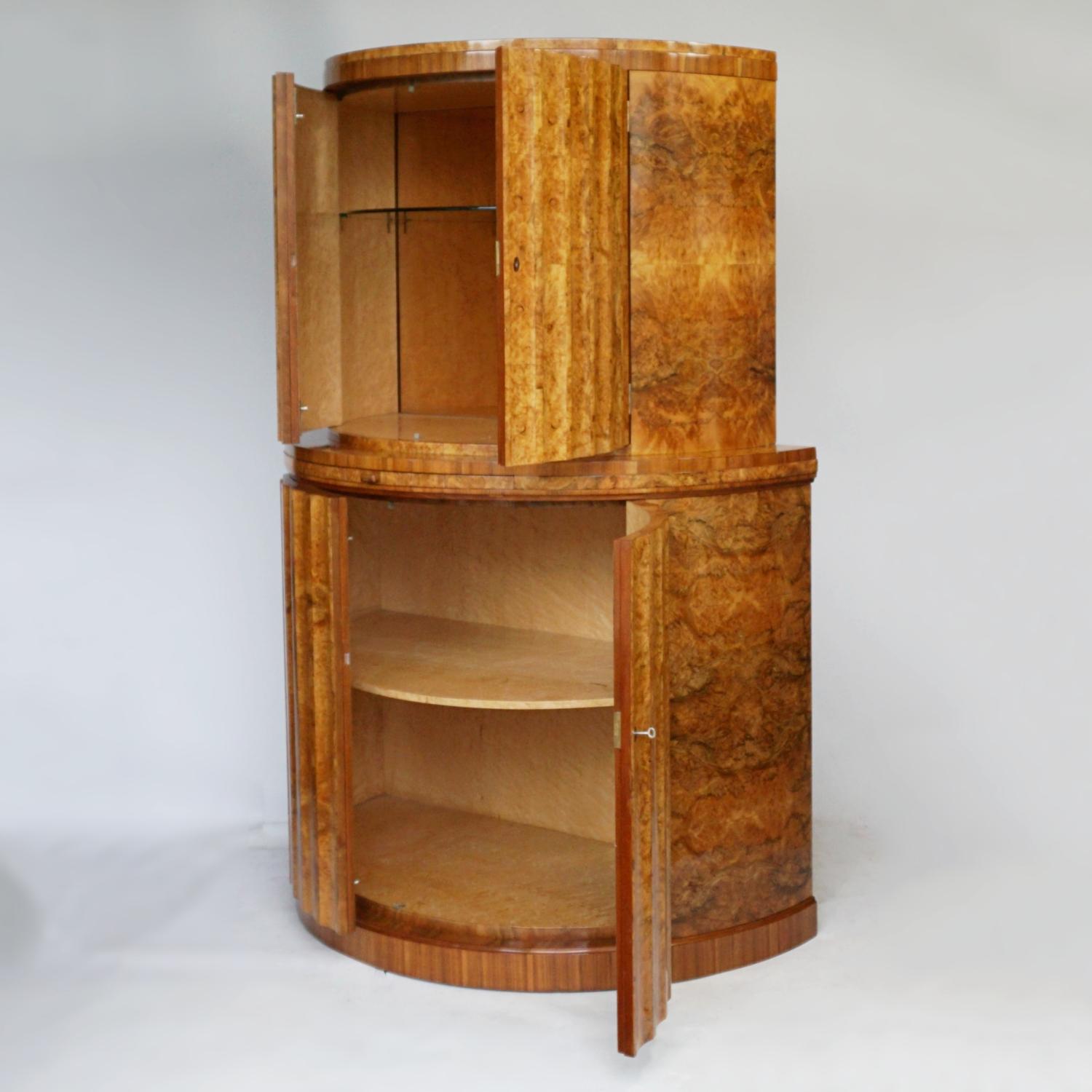 Mid-20th Century Art Deco Cocktail Cabinet by Harry & Lou Epstein English, Circa 1930