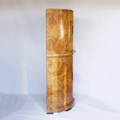 Art Deco Cocktail Cabinet by Harry & Lou Epstein Burr Walnut English, Circa 1930