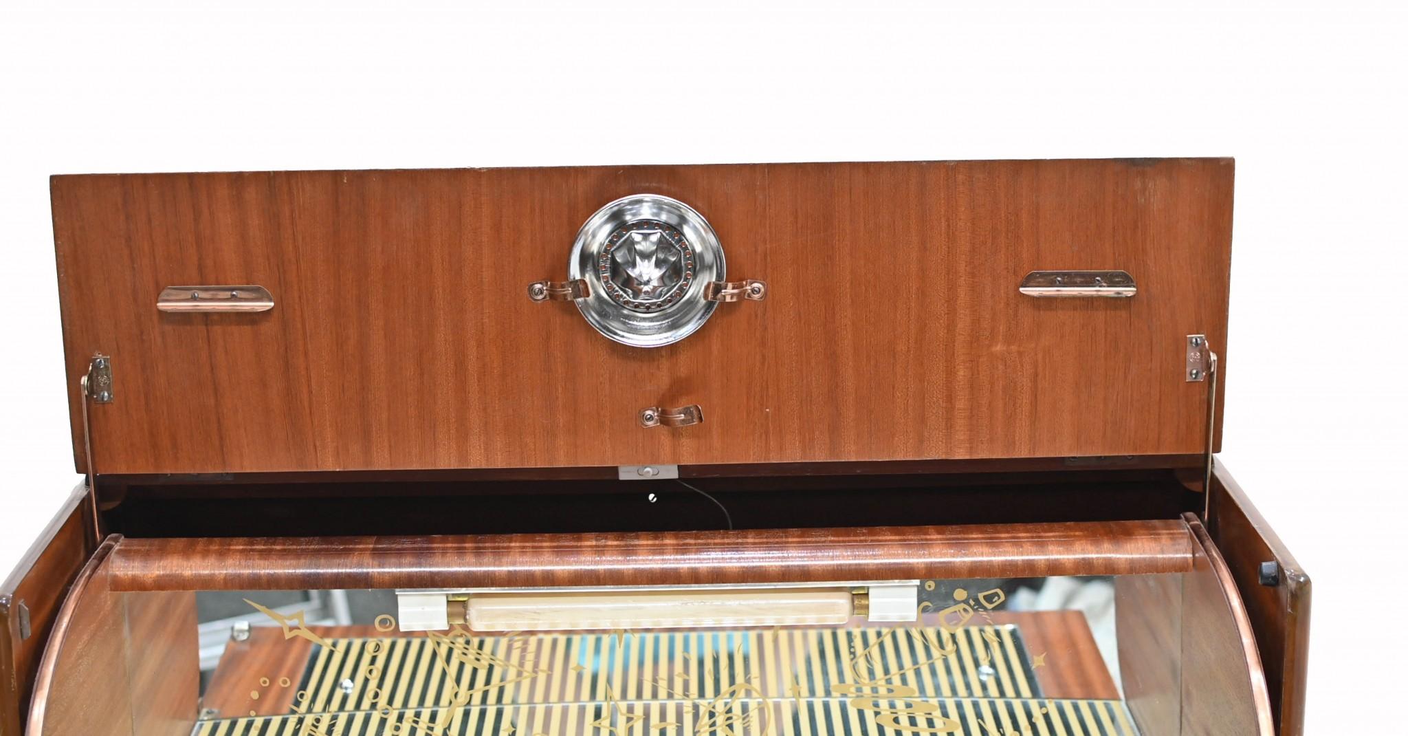 Art Deco Cocktail Cabinet Chinoiserie Drinks Chest Period 1930s 12