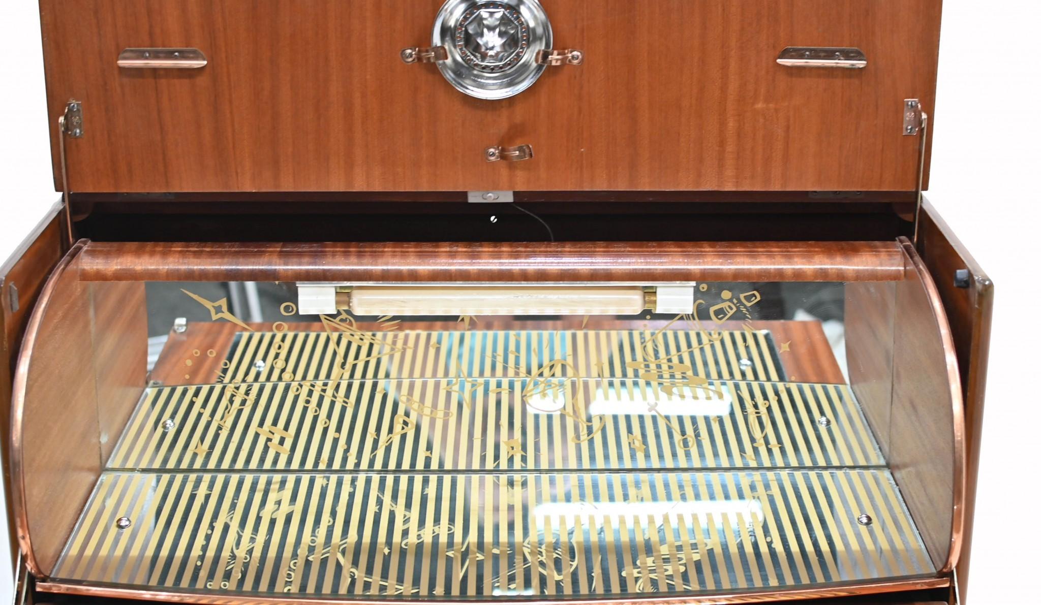 Art Deco Cocktail Cabinet Chinoiserie Drinks Chest Period 1930s 13