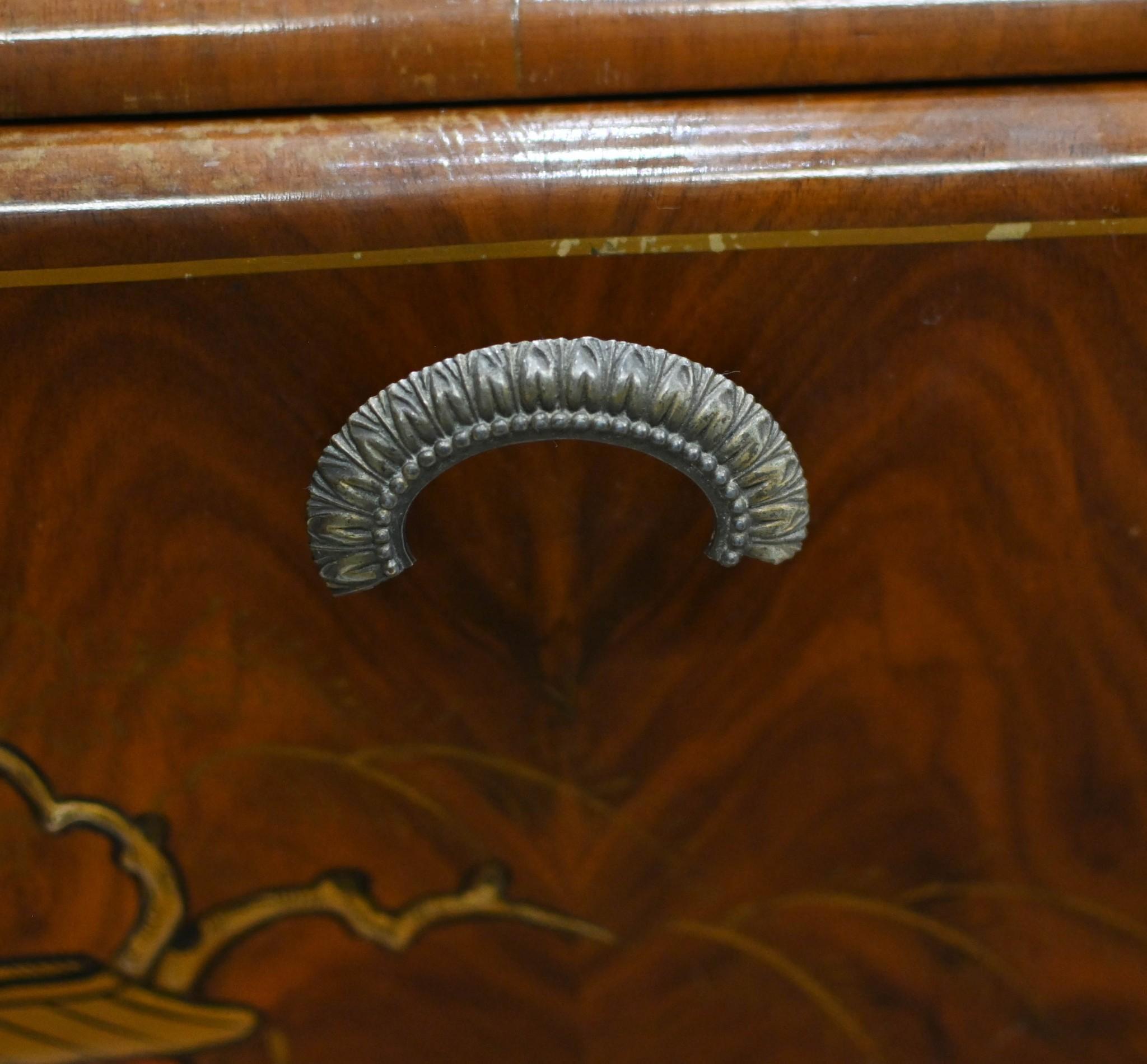 Art Deco Cocktail Cabinet Chinoiserie Drinks Chest Period 1930s 1