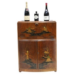 Art Deco Cocktail Cabinet Chinoiserie Drinks Chest Period 1930s
