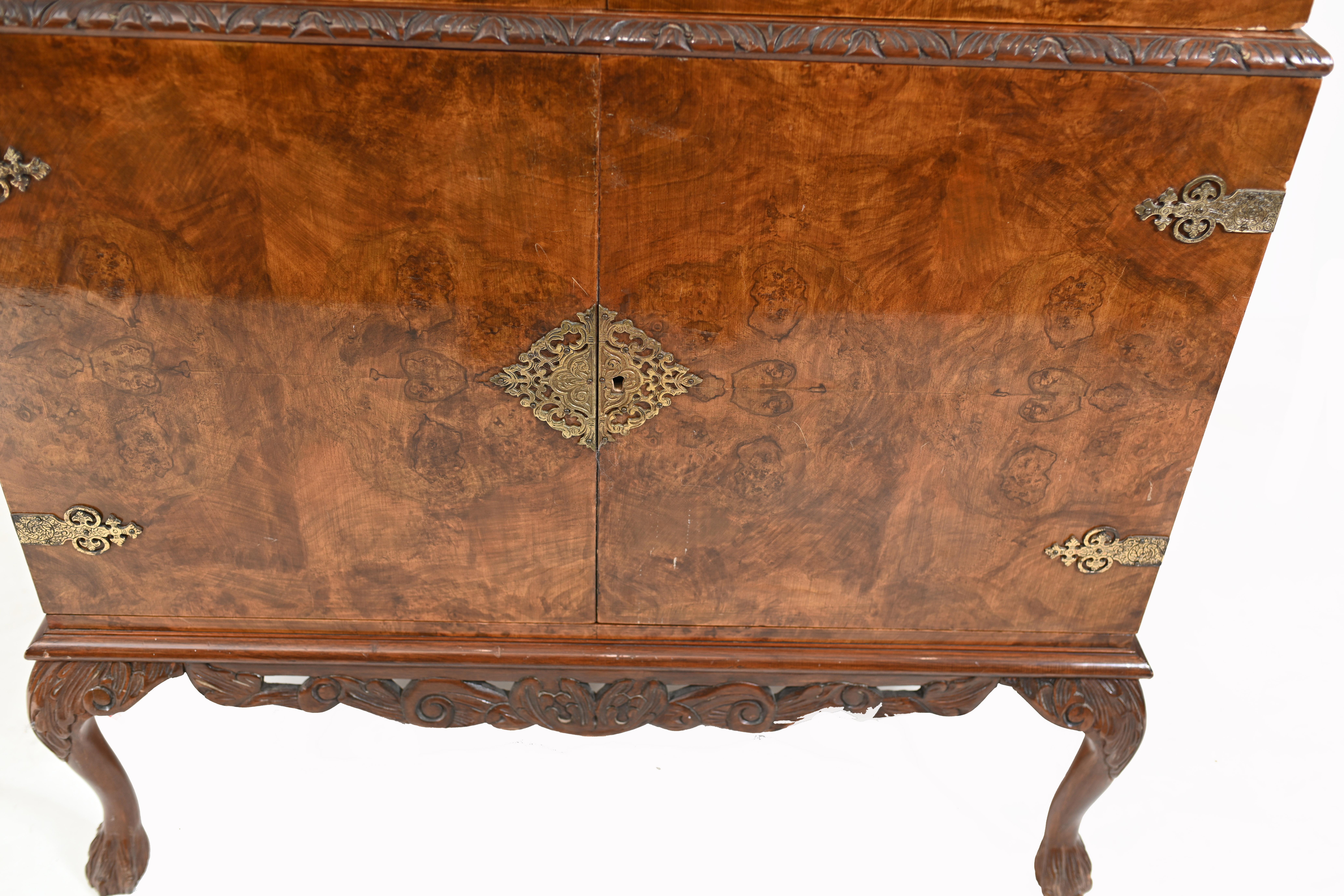Mobile da cocktail Art Déco Epstein Drinks Chest Noce, 1930 In condizioni buone in vendita a Potters Bar, GB