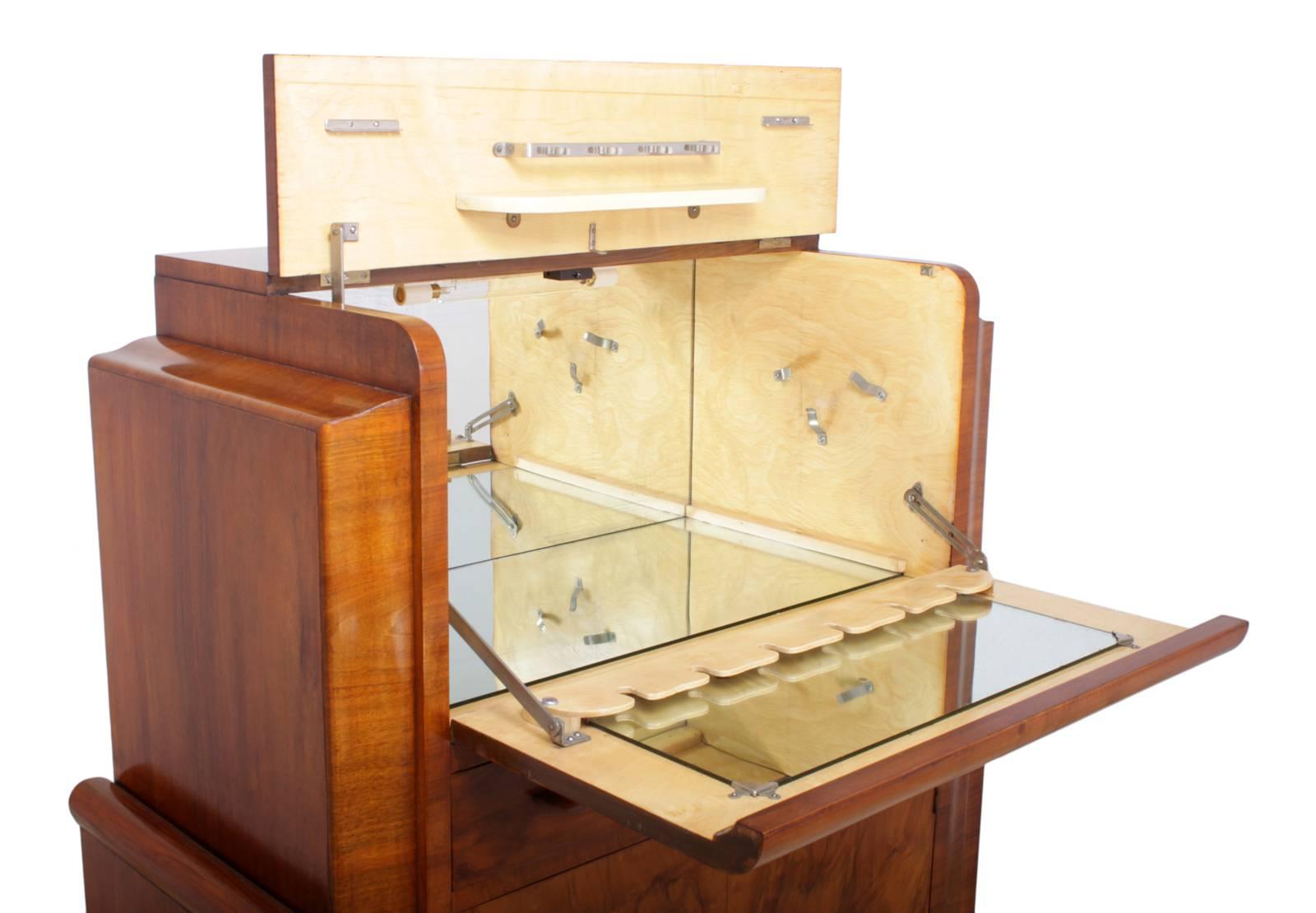 Mid-20th Century Art Deco Cocktail Cabinet