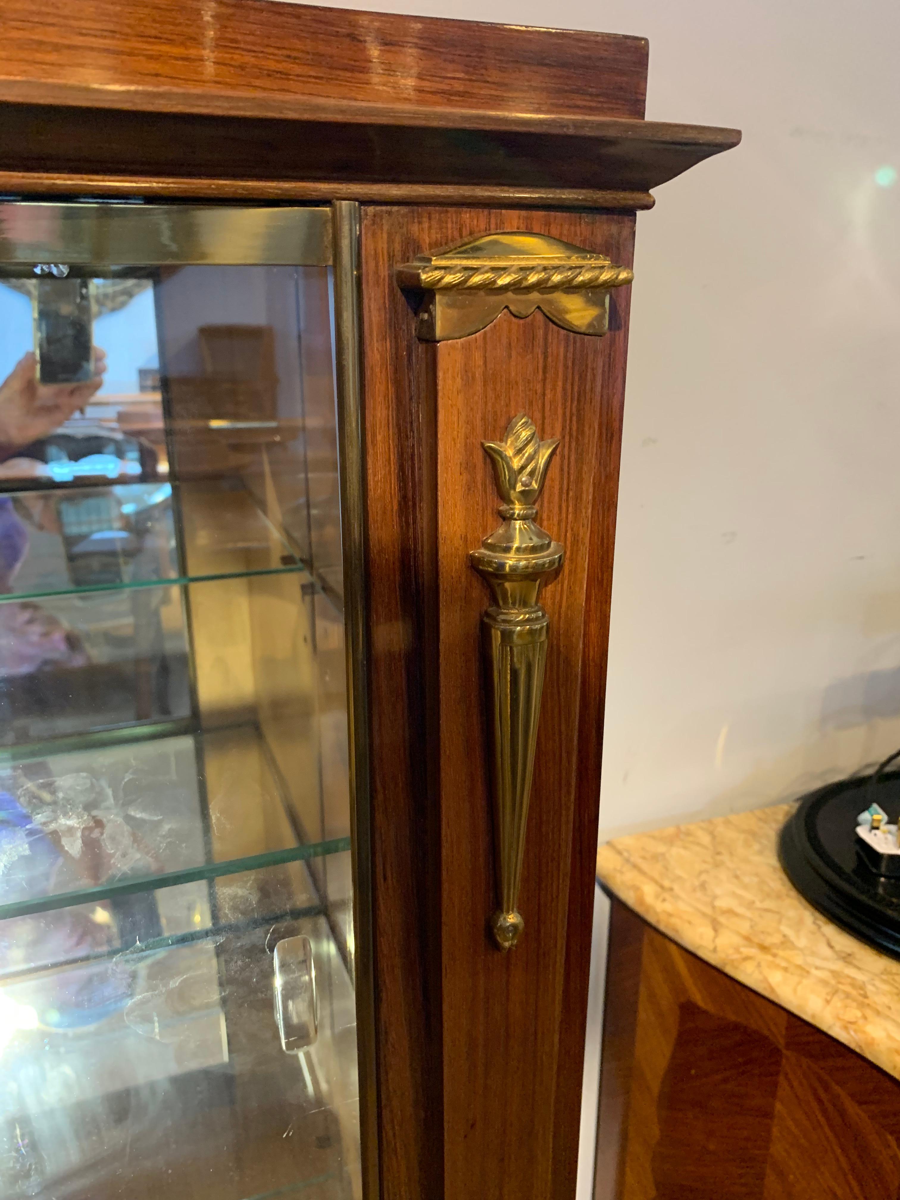 Mahogany Art Deco Cocktail Cabinet For Sale