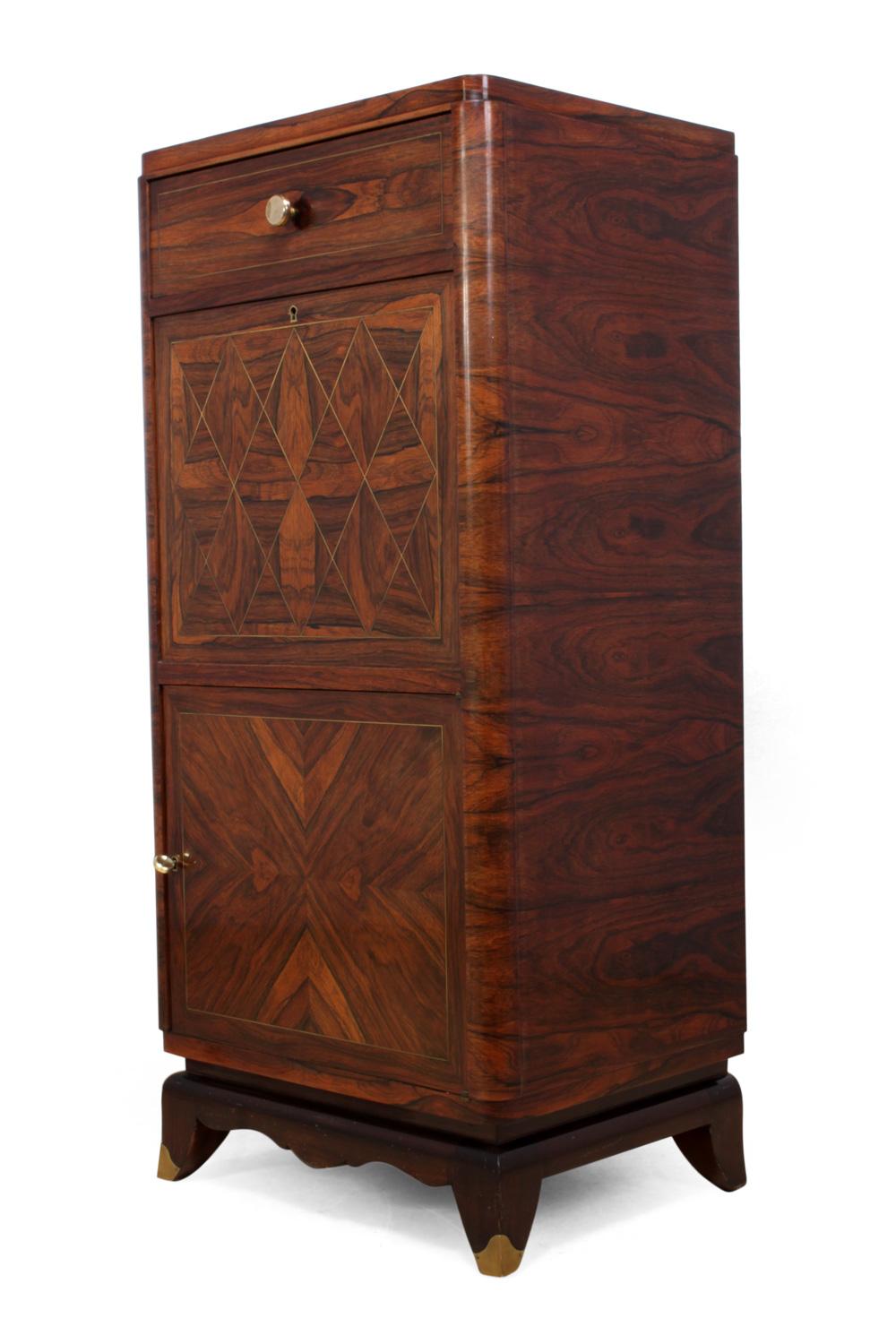 Art Deco Cocktail Cabinet in Rosewood, circa 1920 4