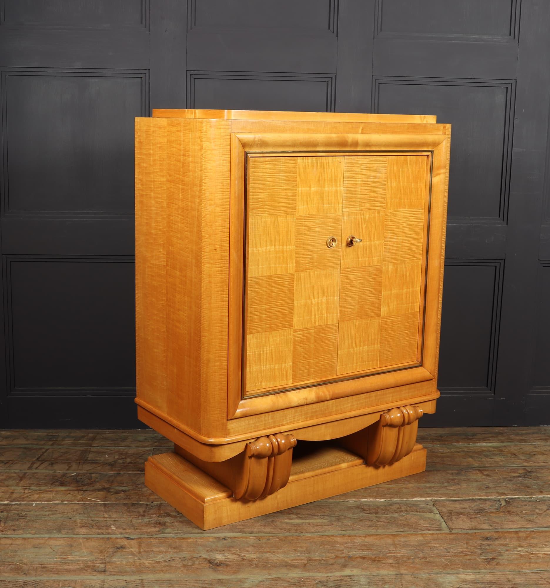Art Deco Cocktail Cabinet in Sycamore 9