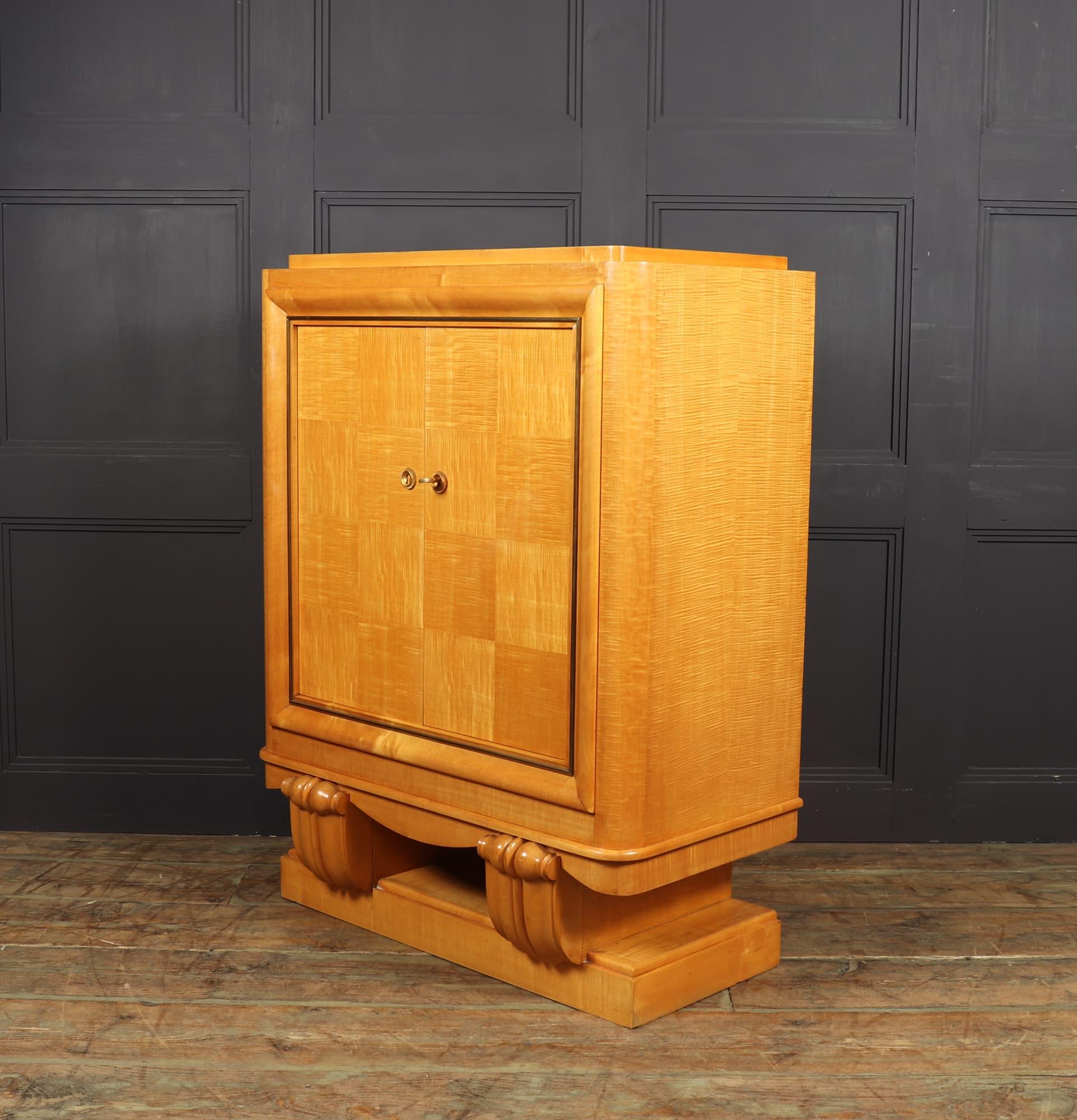 Art Deco Cocktail Cabinet in Sycamore 10