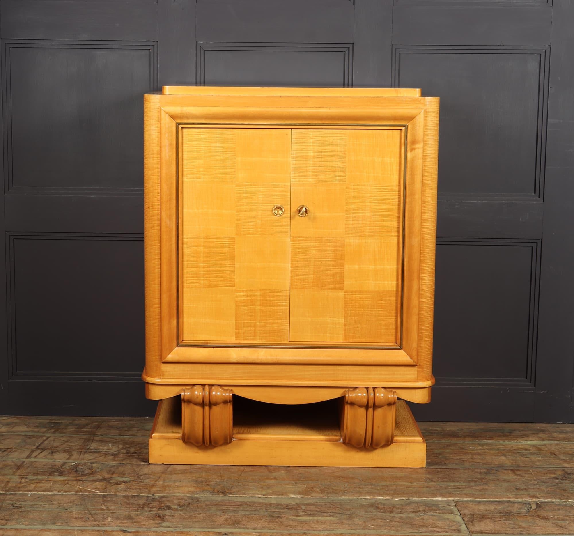 Art Deco Cocktail Cabinet in Sycamore 1