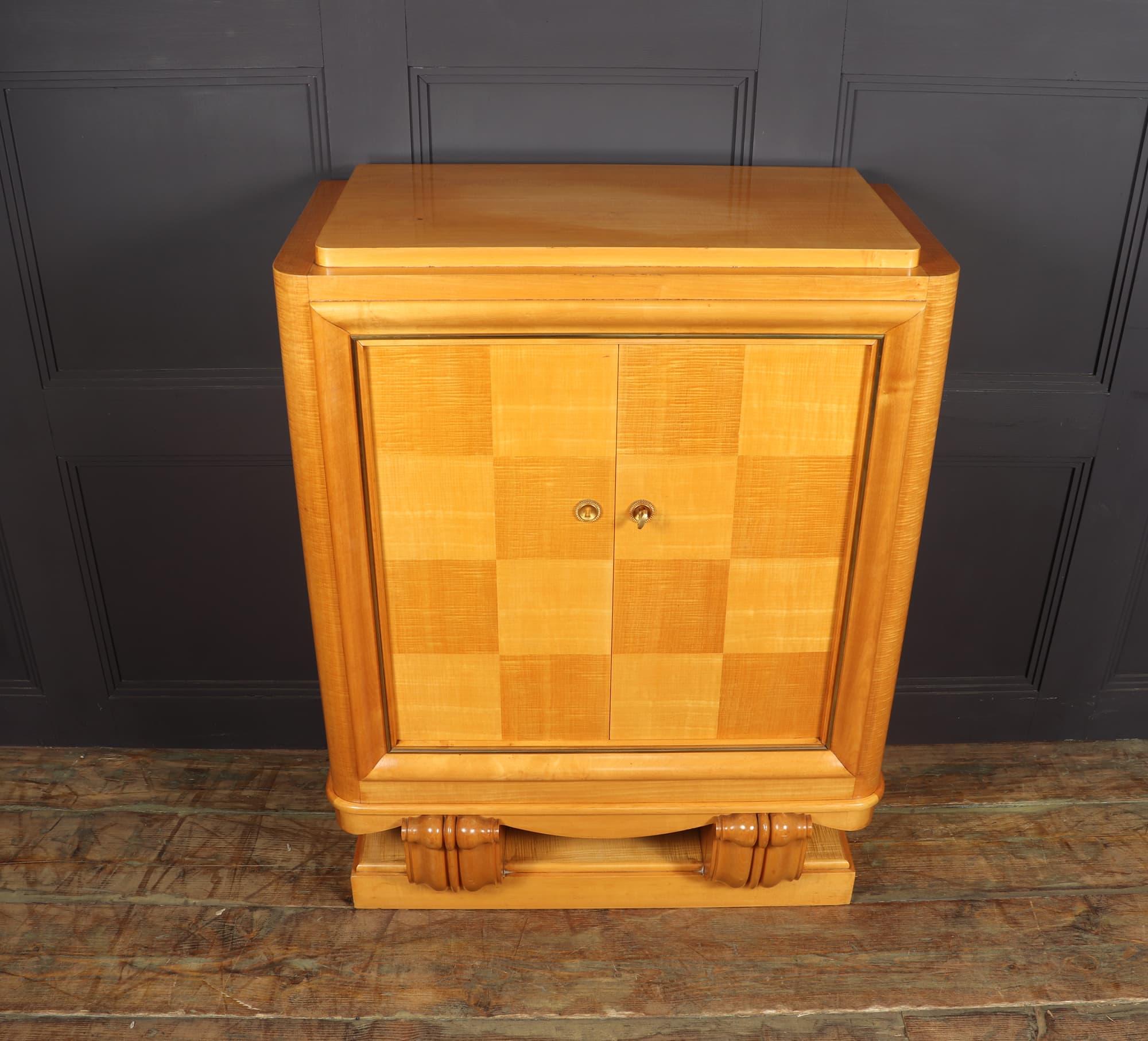 Art Deco Cocktail Cabinet in Sycamore 2