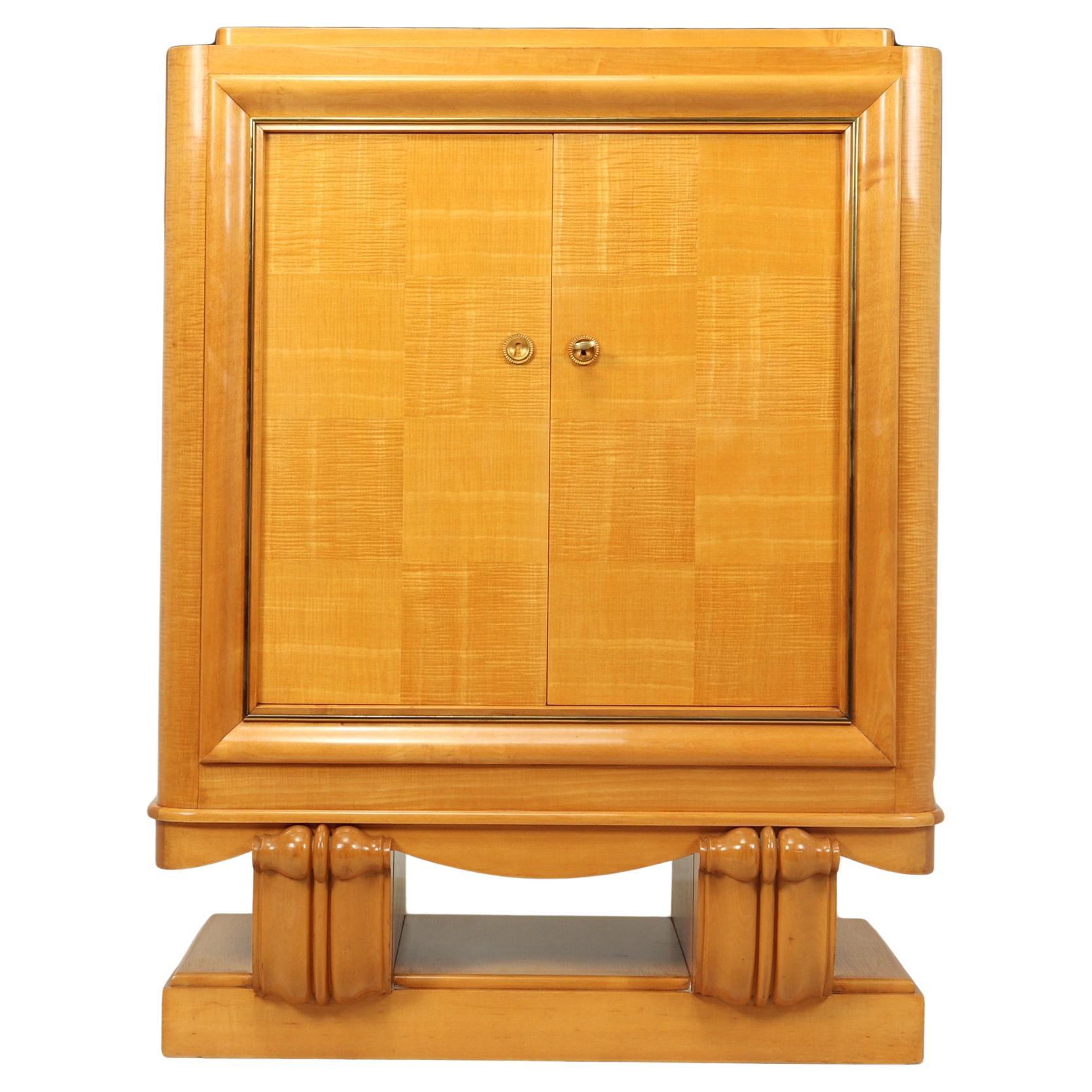 Art Deco Cocktail Cabinet in Sycamore