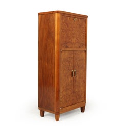 Art Deco Cocktail Cabinet in Thuya and Walnut