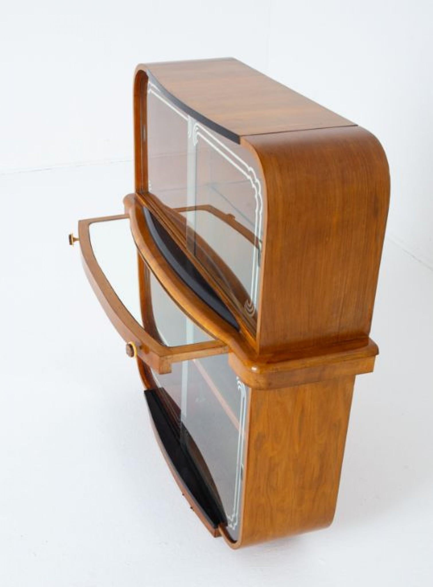 Early 20th Century Art Deco Cocktail Cabinet Period 1920s Drinks Chest