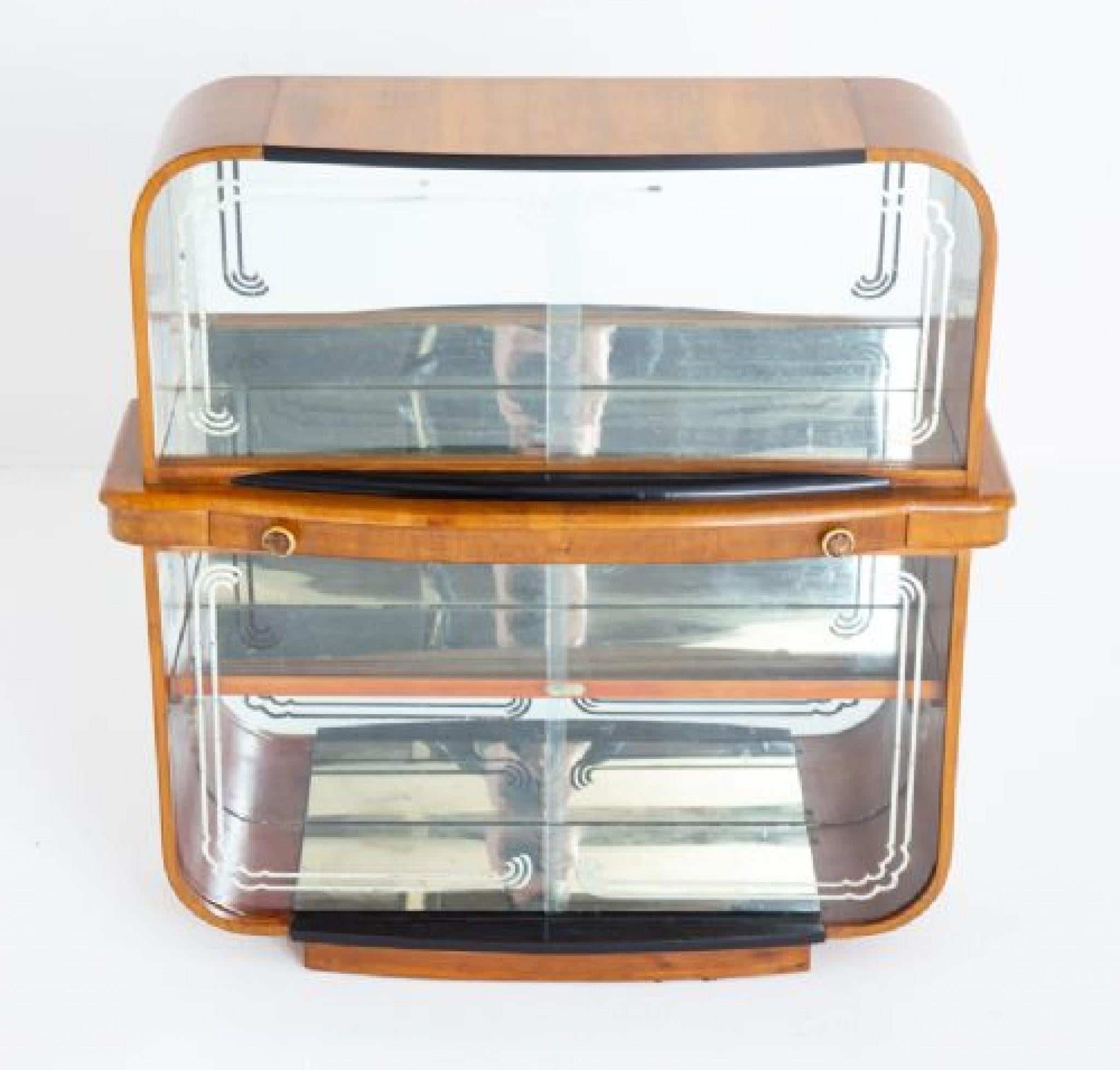 Art Deco Cocktail Cabinet Period 1920s Drinks Chest 2