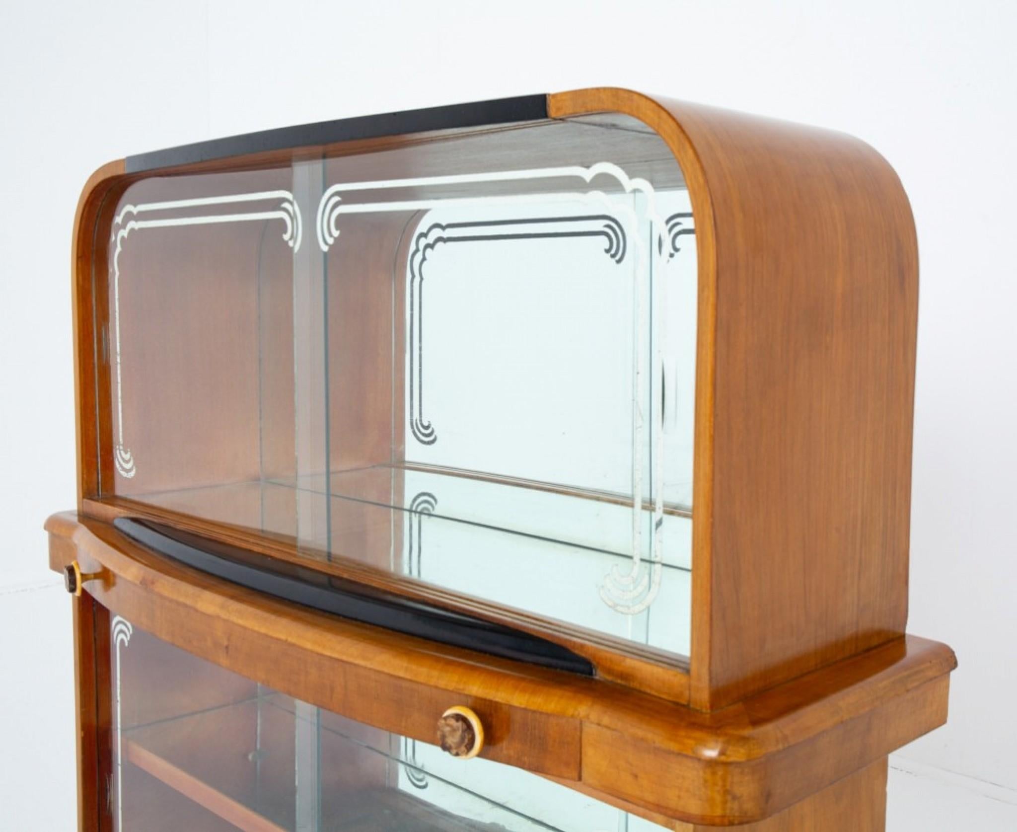 Art Deco Cocktail Cabinet Period 1920s Drinks Chest 3