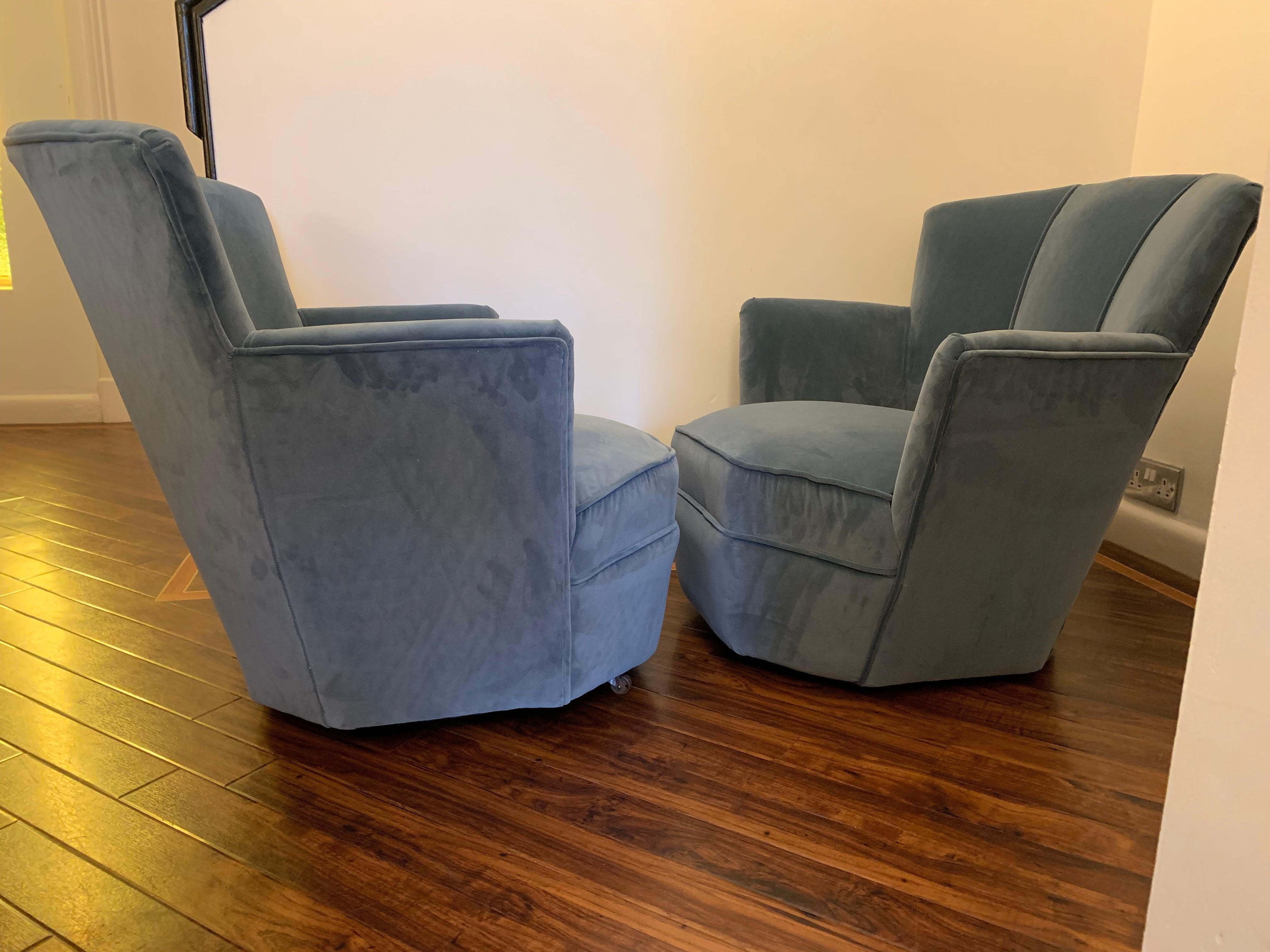 Mid-20th Century Art Deco Cocktail Chairs For Sale