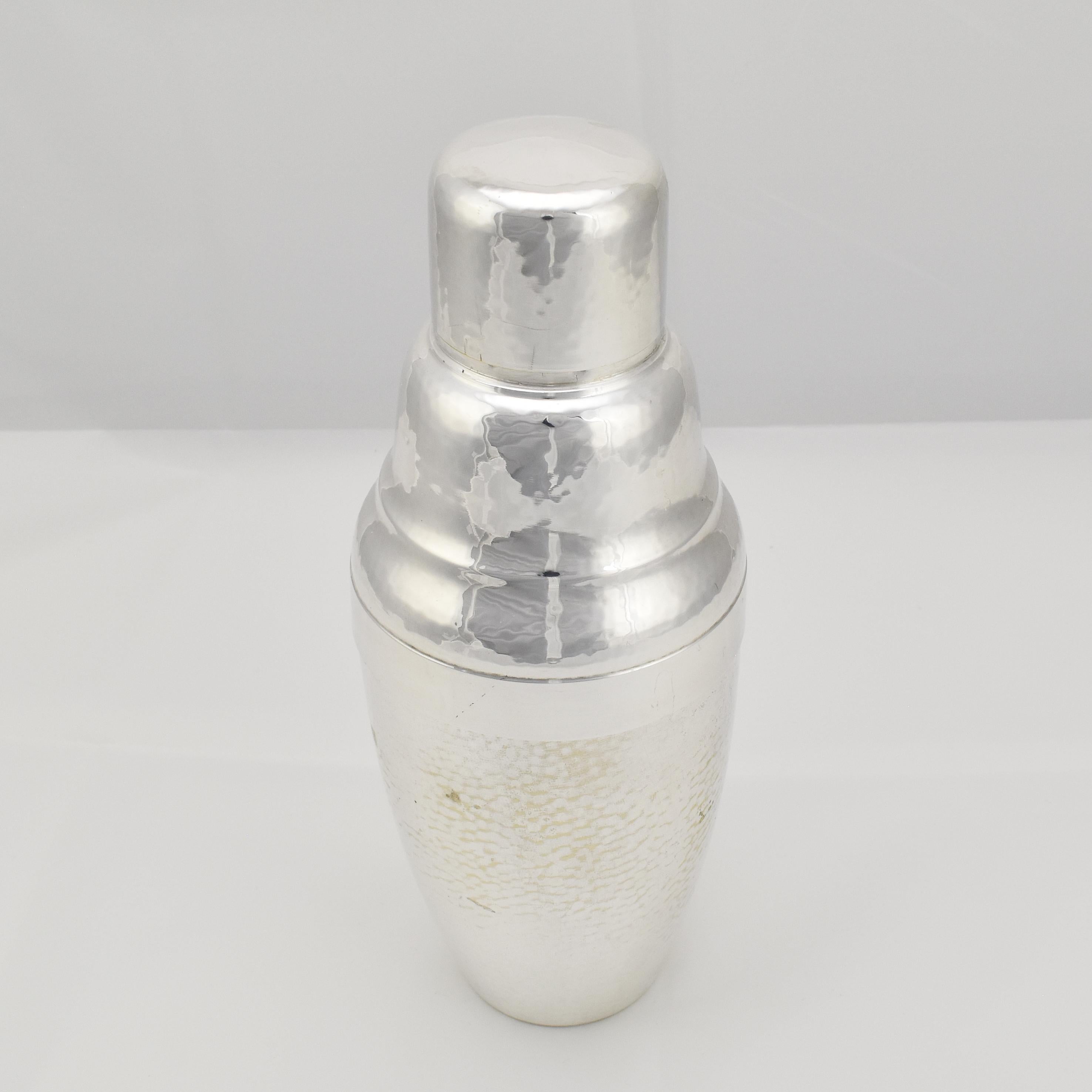 Mid-20th Century Art Deco Cocktail Martini Shaker Silverplate by OKE For Sale