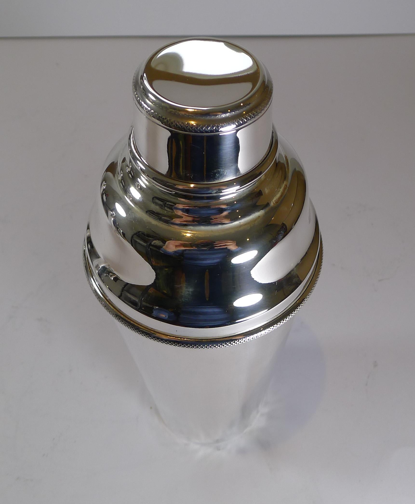 Art Deco Cocktail Shaker by Hukin and Heath 2