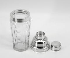 Shaker da cocktail Art Deco di Saglier Freres & Baccarat, Francia, 1920