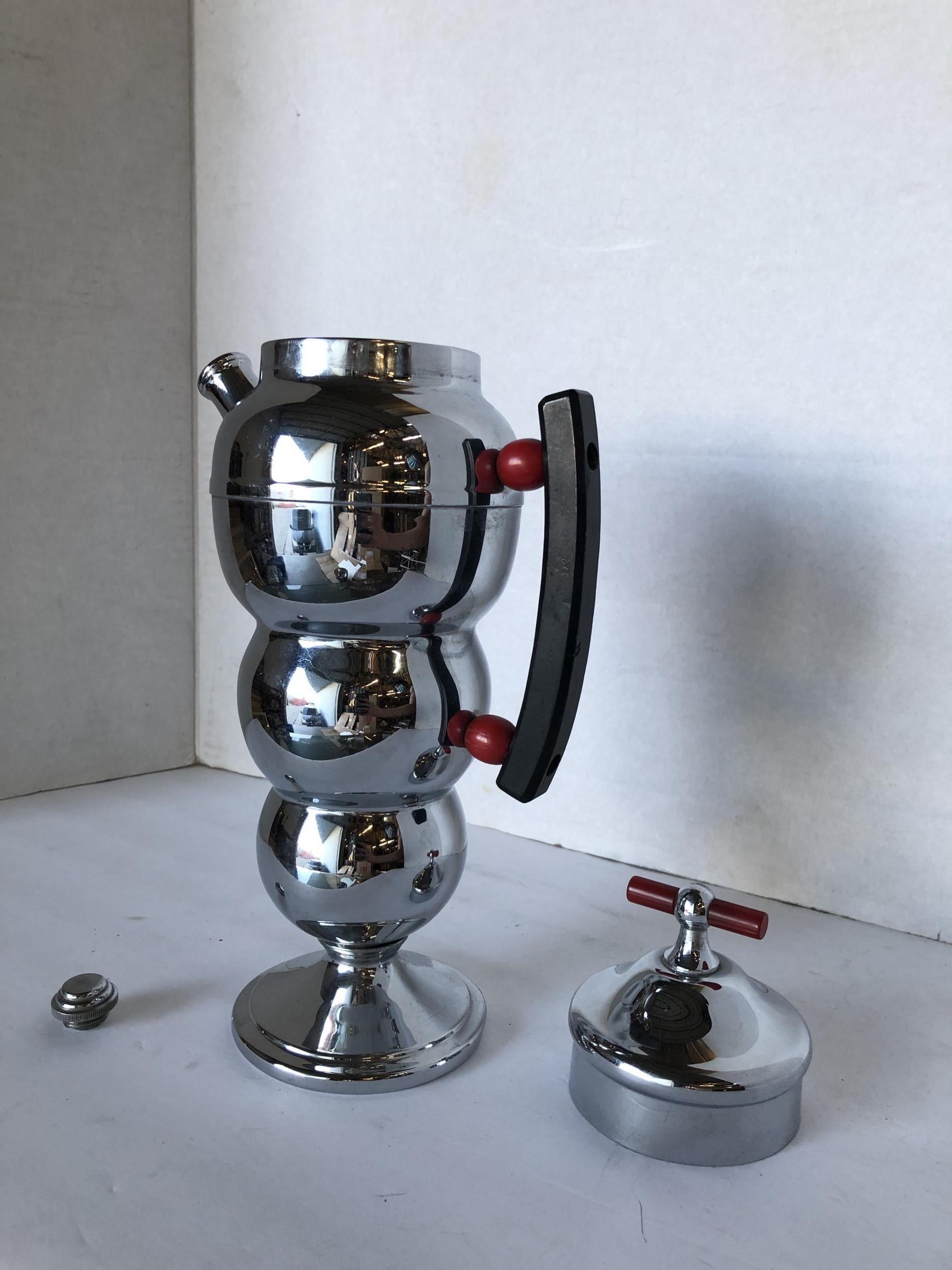 Chrome Art Deco Cocktail Shaker